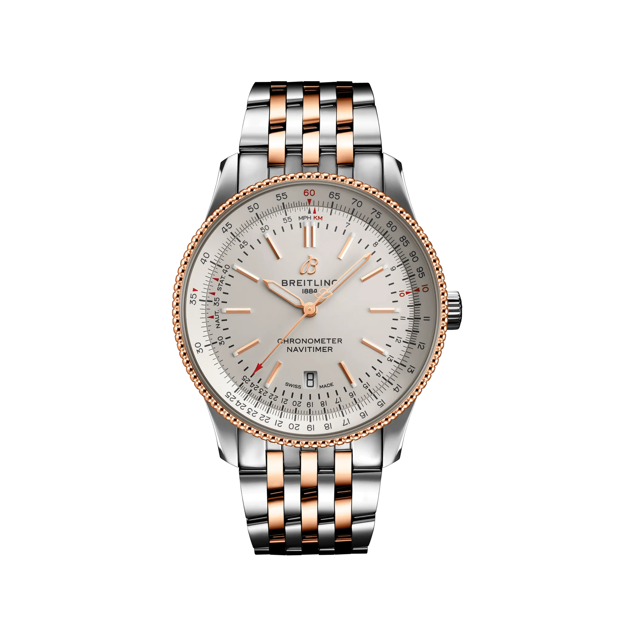 Breitling Navitimer Automatic 41 Stainless Steel & 18k Red Gold Men's Watch - Premium Luxury Product