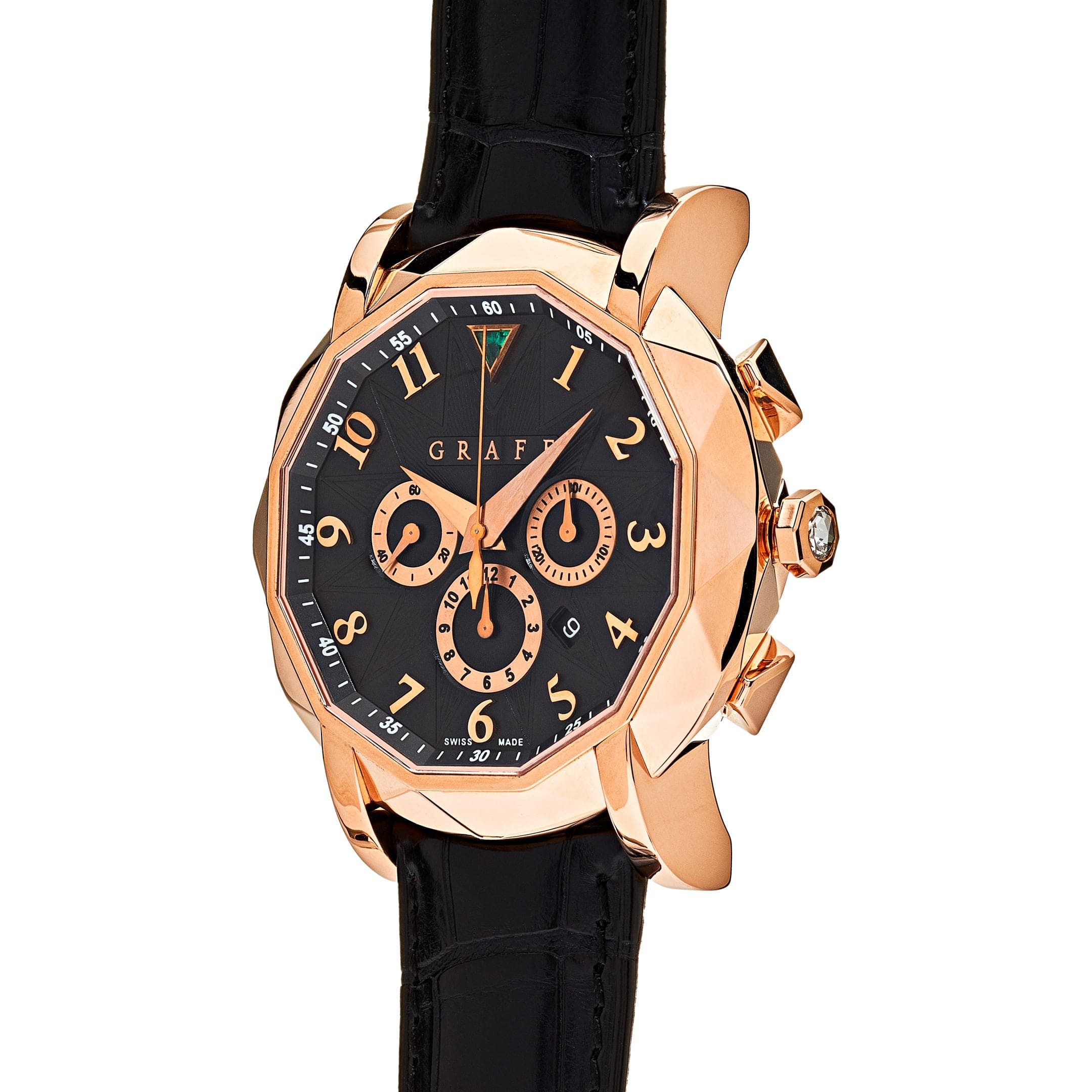 Graff Chronograph Rose Gold Black Dial Limited Edition CG42PGB