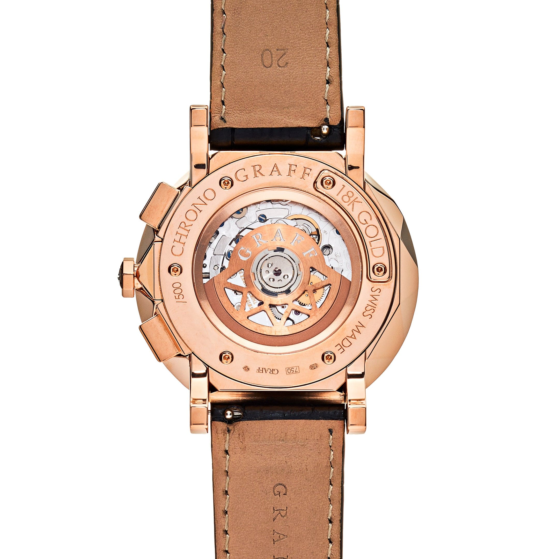 Graff Chronograph Rose Gold Black Dial Limited Edition CG42PGB - Premium Luxury Product