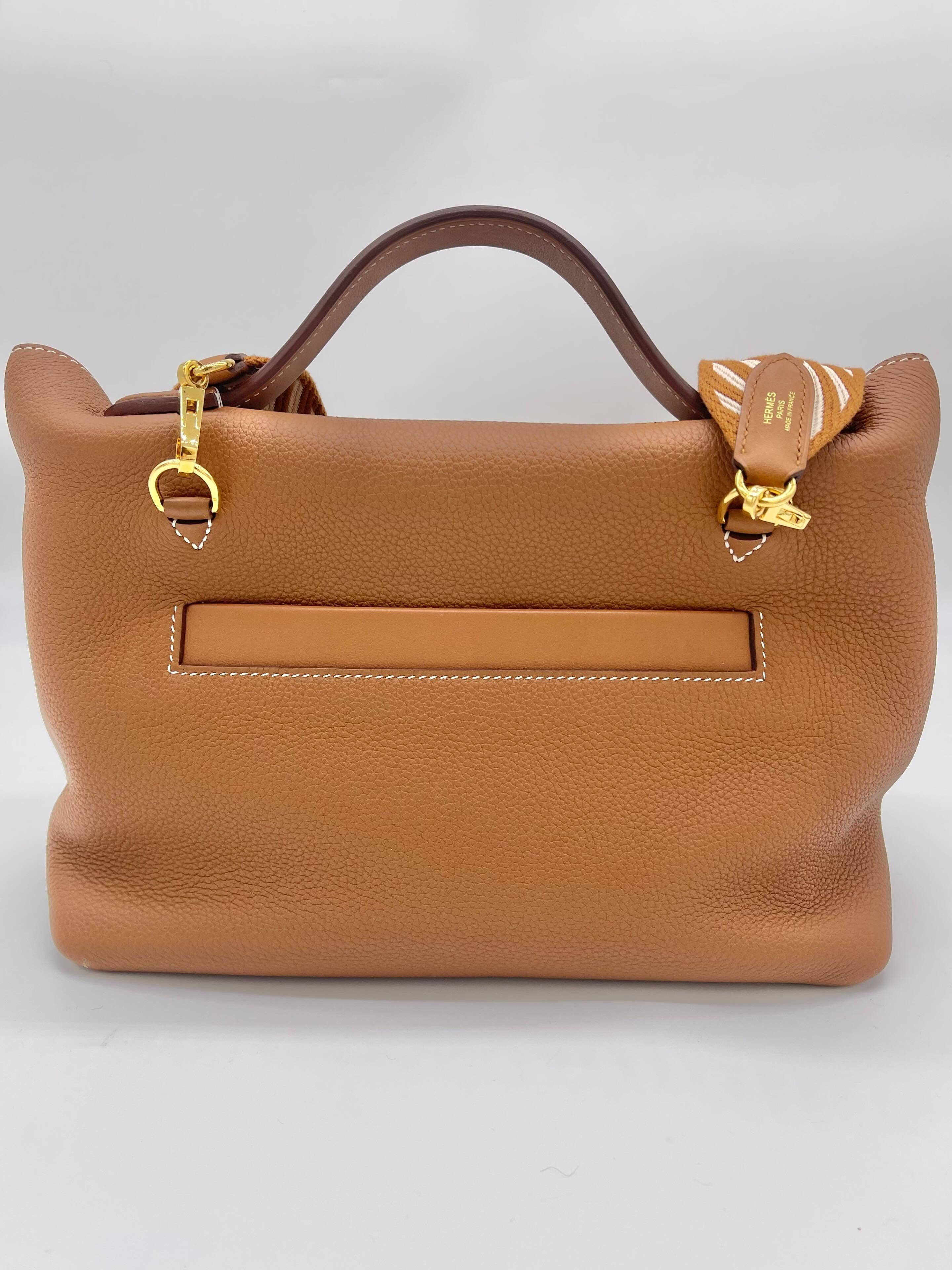 Hermès 24/24 29 Gold Veau Togo Touch Alligator Gold Hardware