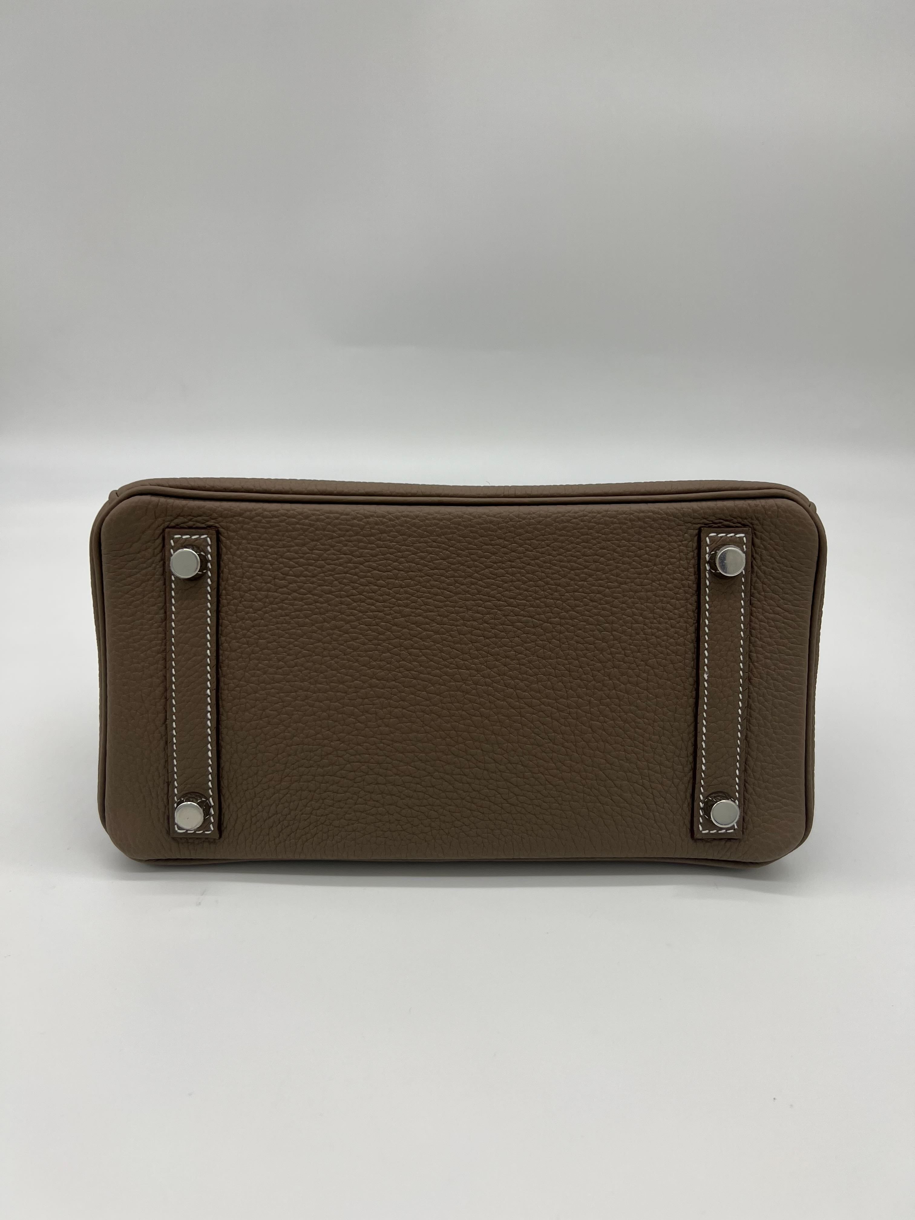 Hermès Birkin 25 Togo Etoupe Palladium Hardware