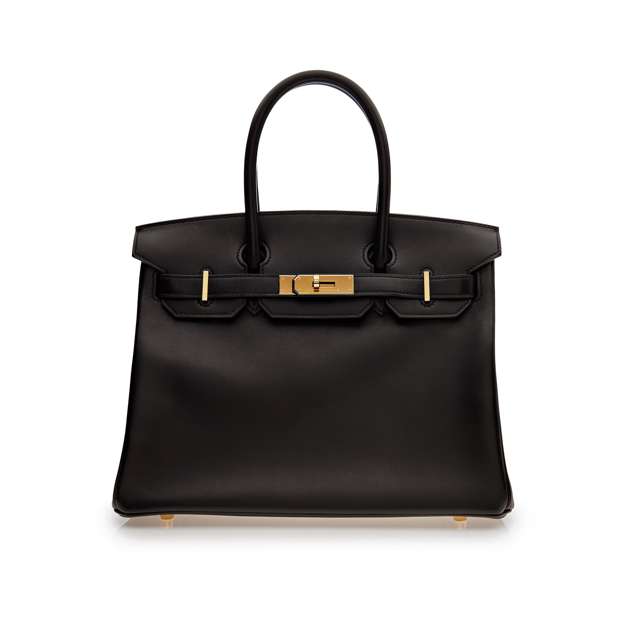 Hermès Birkin 30 Black Box Leather Gold Hardware