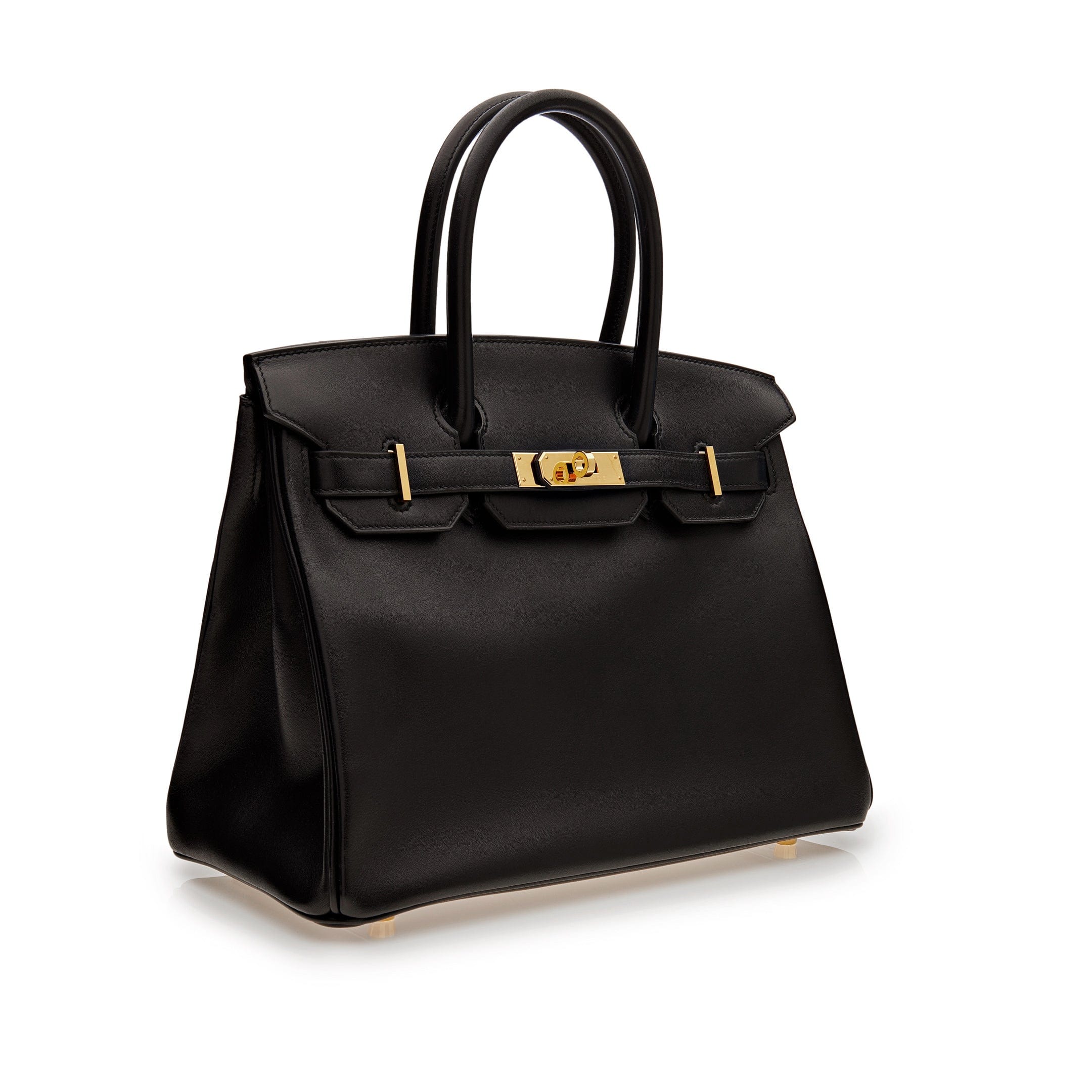 Hermès Birkin 30 Black Box Leather Gold Hardware