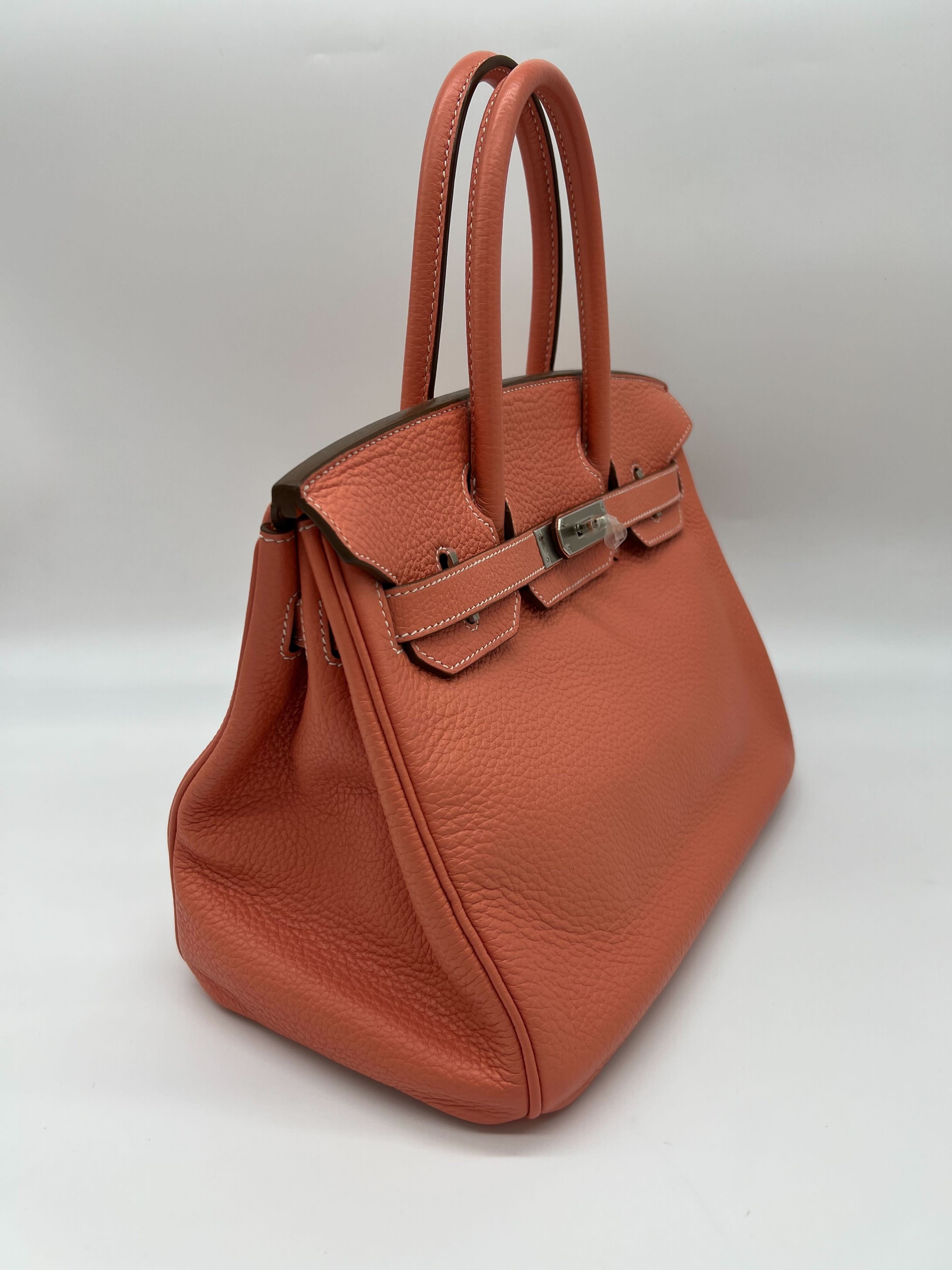 Hermès Birkin 30 Crevette Togo Palladium Hardware