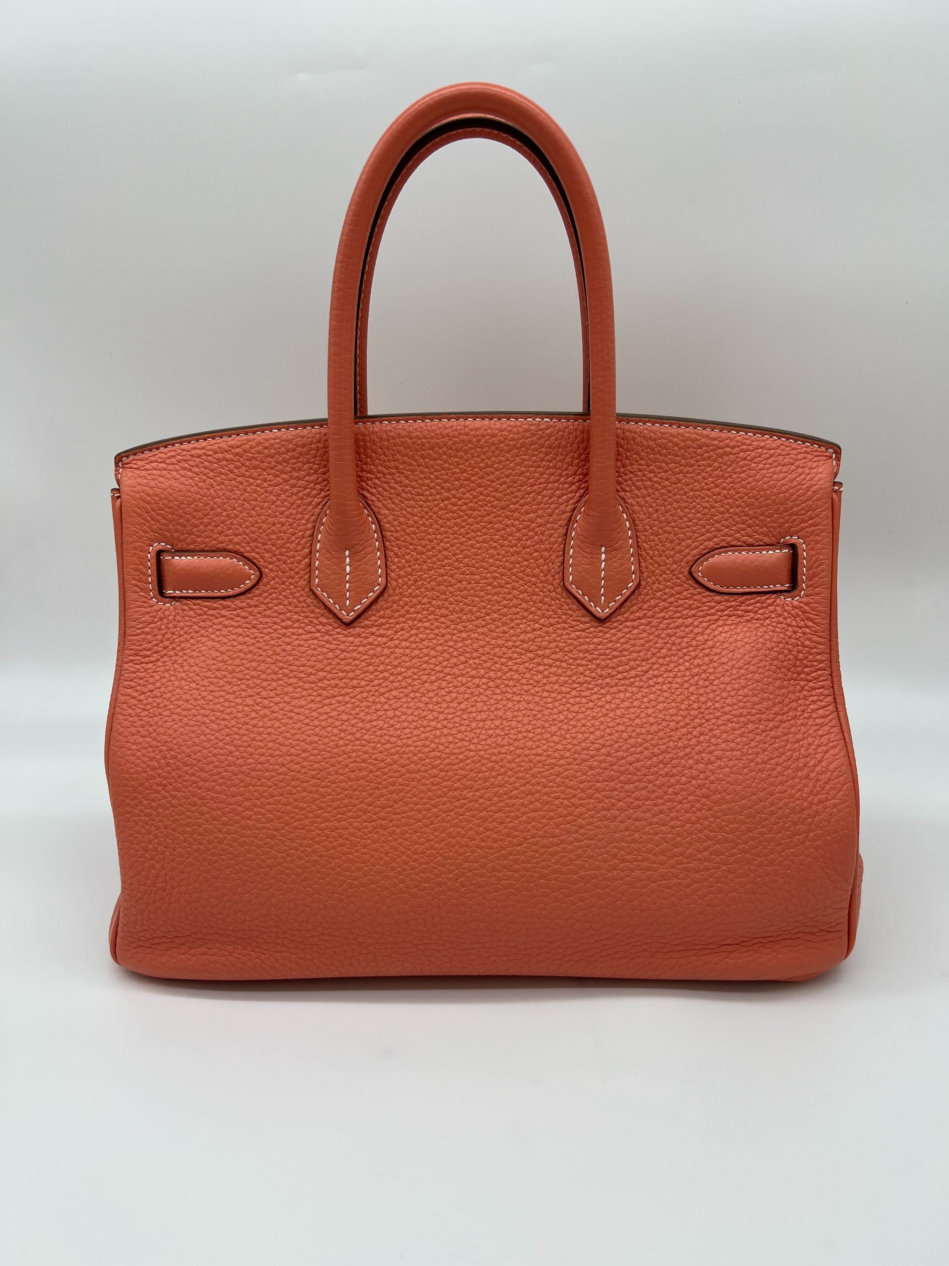 Hermès Birkin 30 Crevette Togo Palladium Hardware