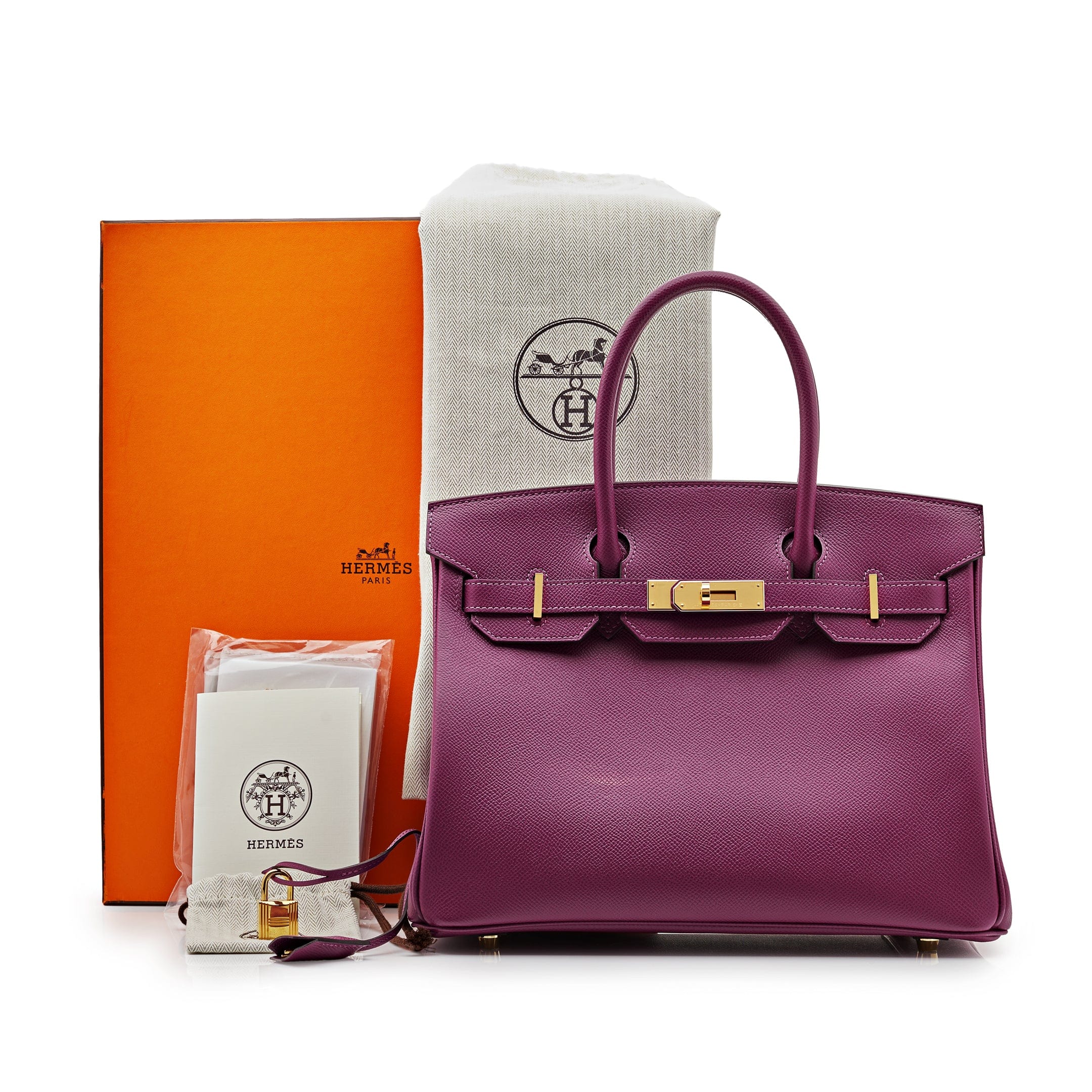 Hermès Birkin 30 Epsom Calfskin P9 Anemone Gold Hardware