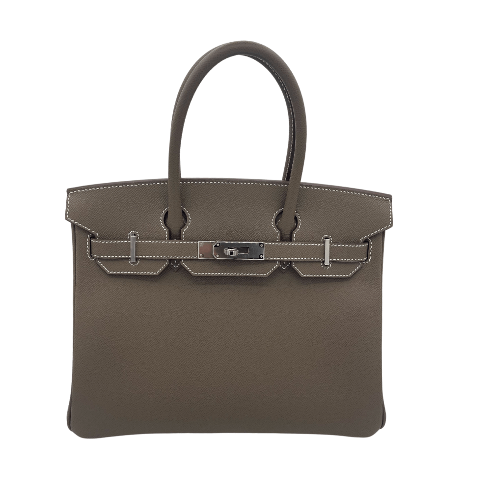 Hermès Birkin 30 Sellier Epsom Étoupe Palladium Hardware