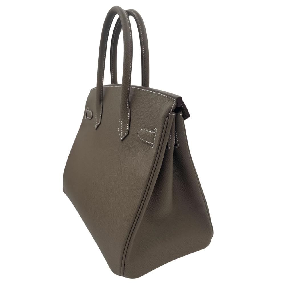 Hermès Birkin 30 Sellier Epsom Étoupe Palladium Hardware