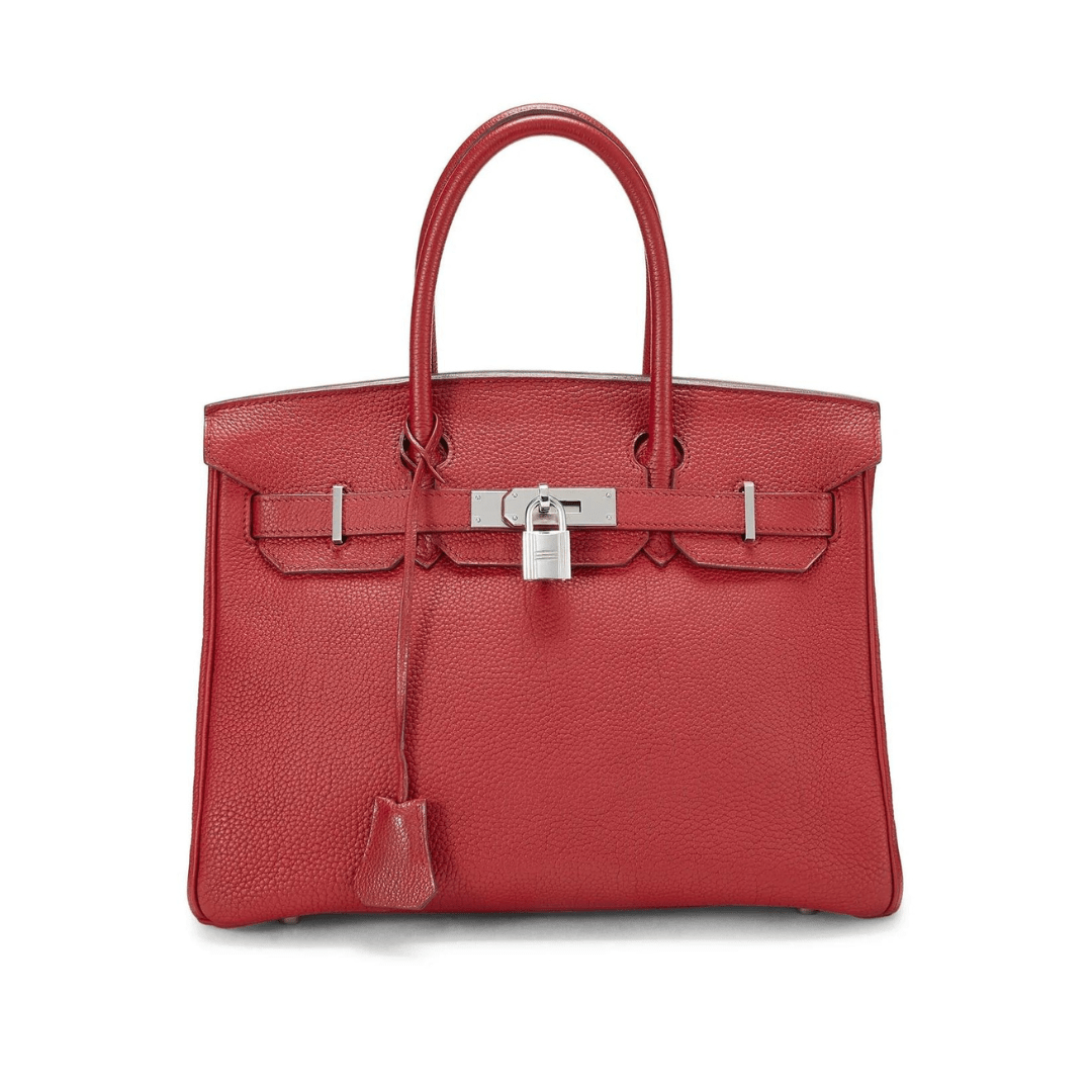Hermès Birkin 30 Rouge Vif Togo Palladium Hardware