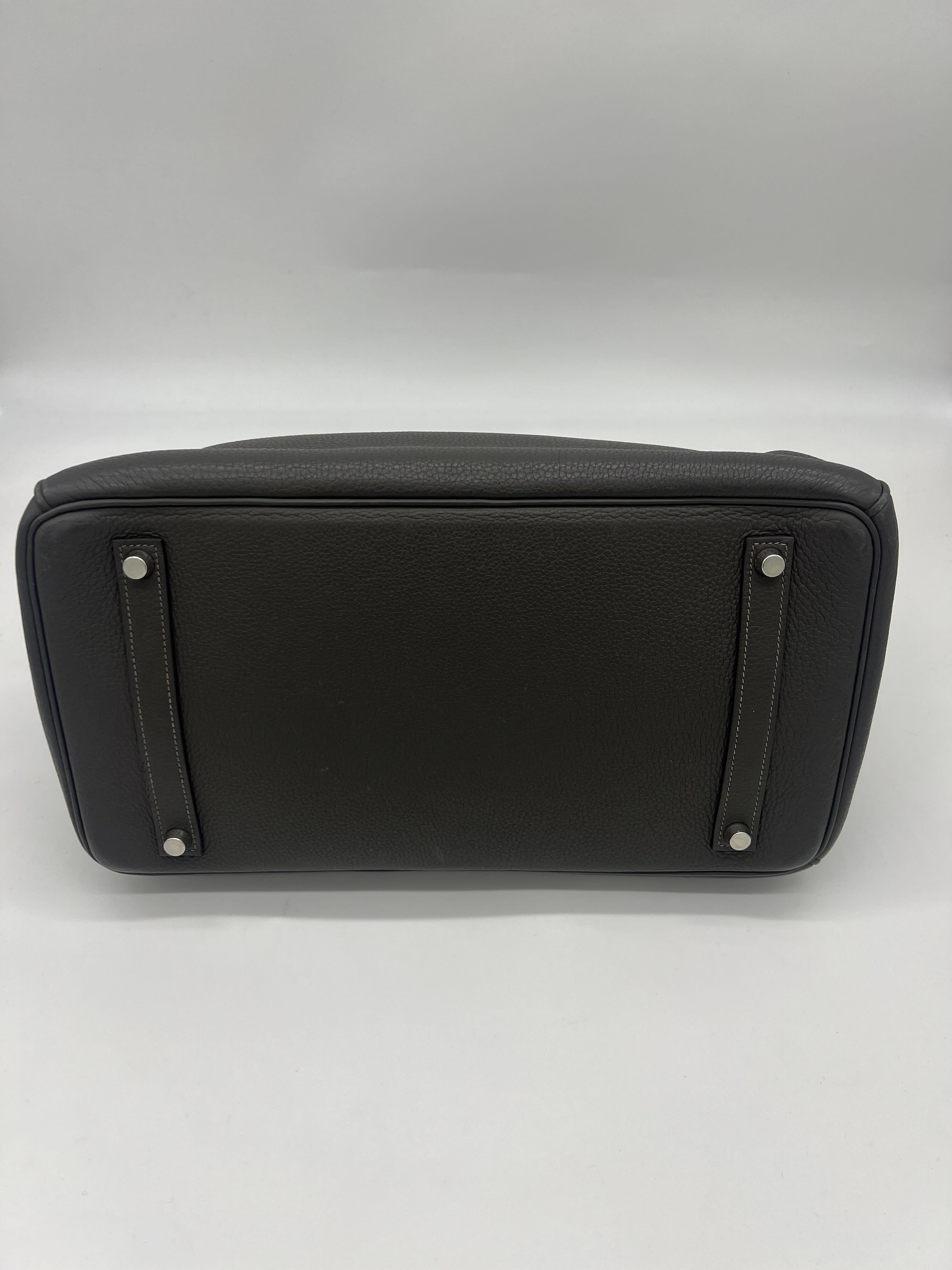 Hermès Birkin 35 Togo Graphite Palladium Hardware