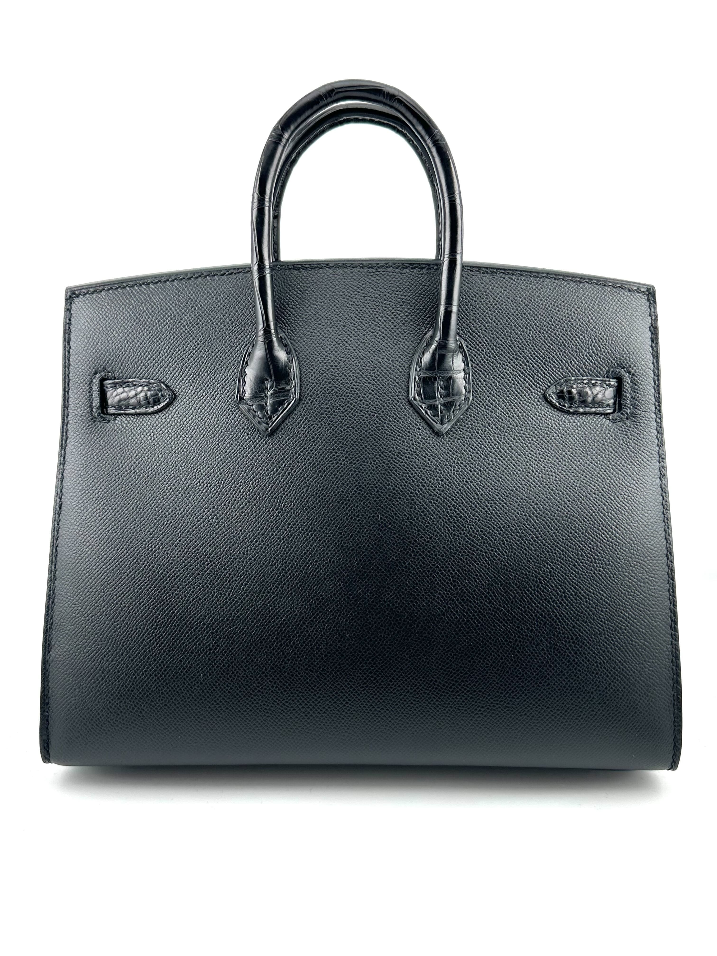 Hermès Birkin Sellier 20 Faubourg by Night Madame Alligator So Black Hardware