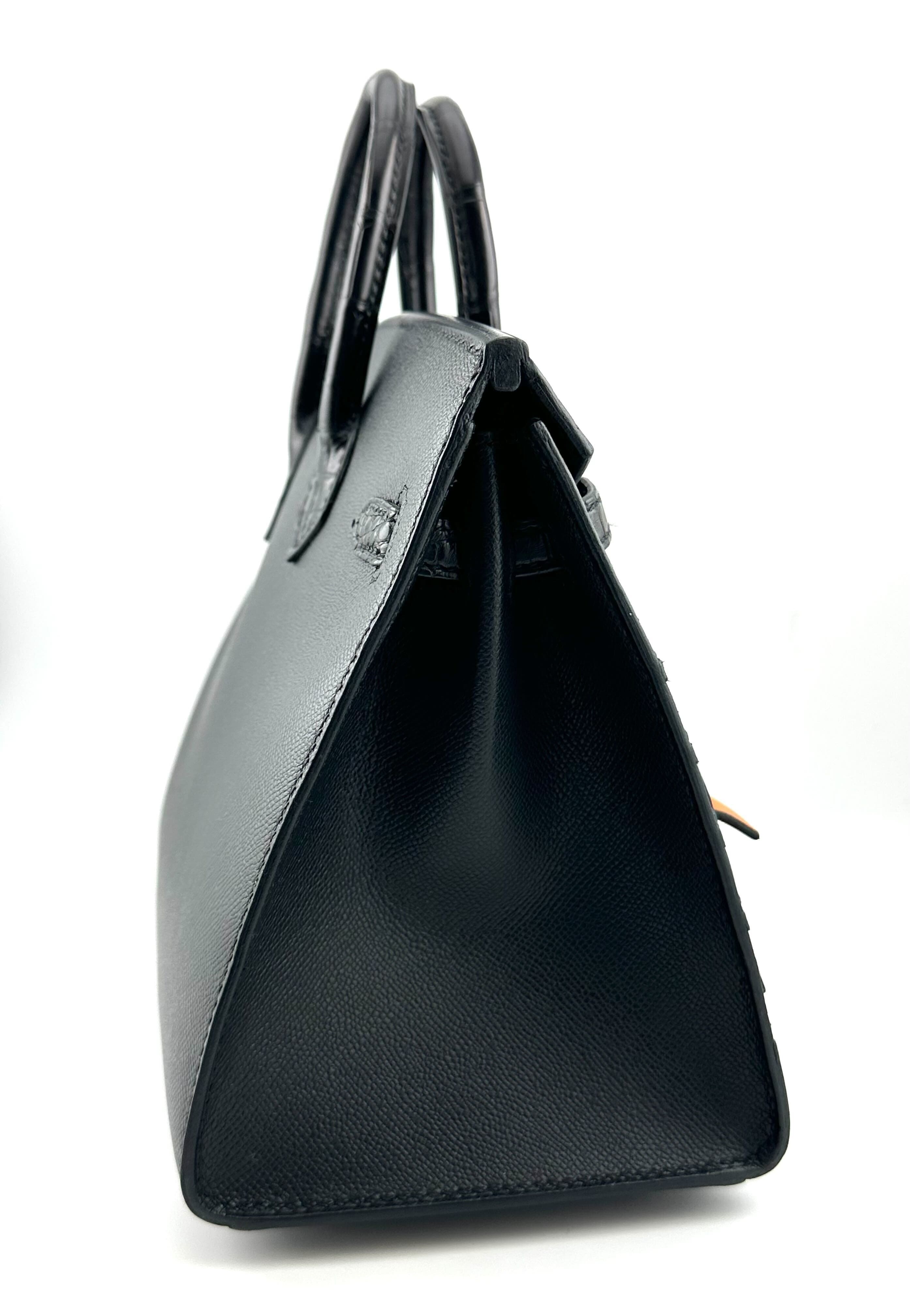 Hermès Birkin Sellier 20 Faubourg by Night Madame Alligator So Black Hardware