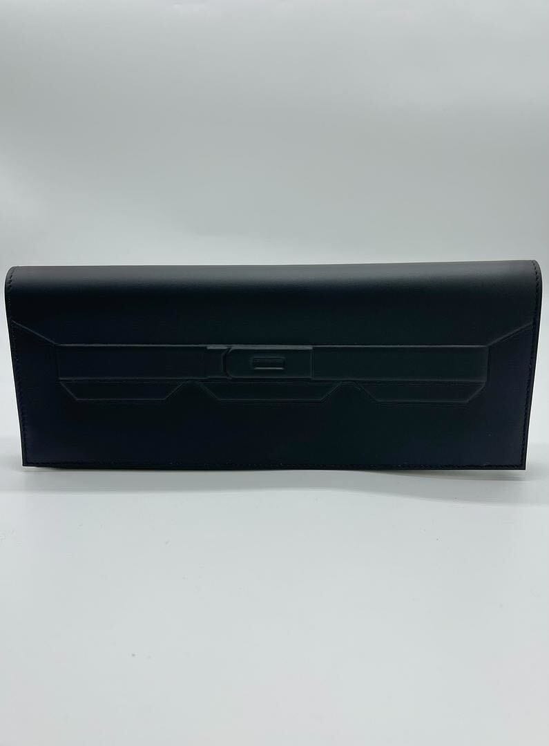 Hermès Birkin Shadow 89 Noir Swift Leather Clutch Bag