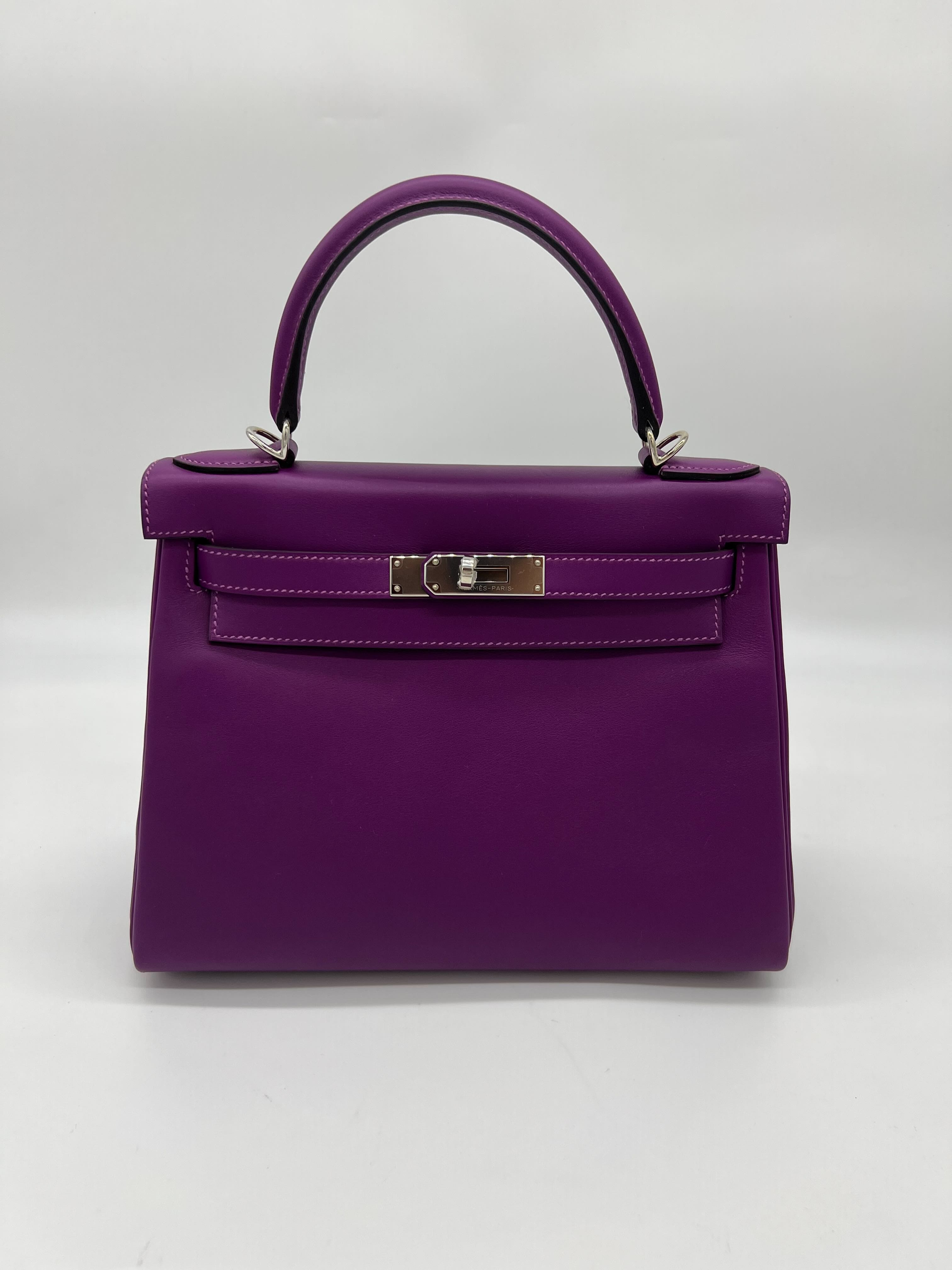 Hermès Kelly II Retourne 28 Veau Swift Anemone