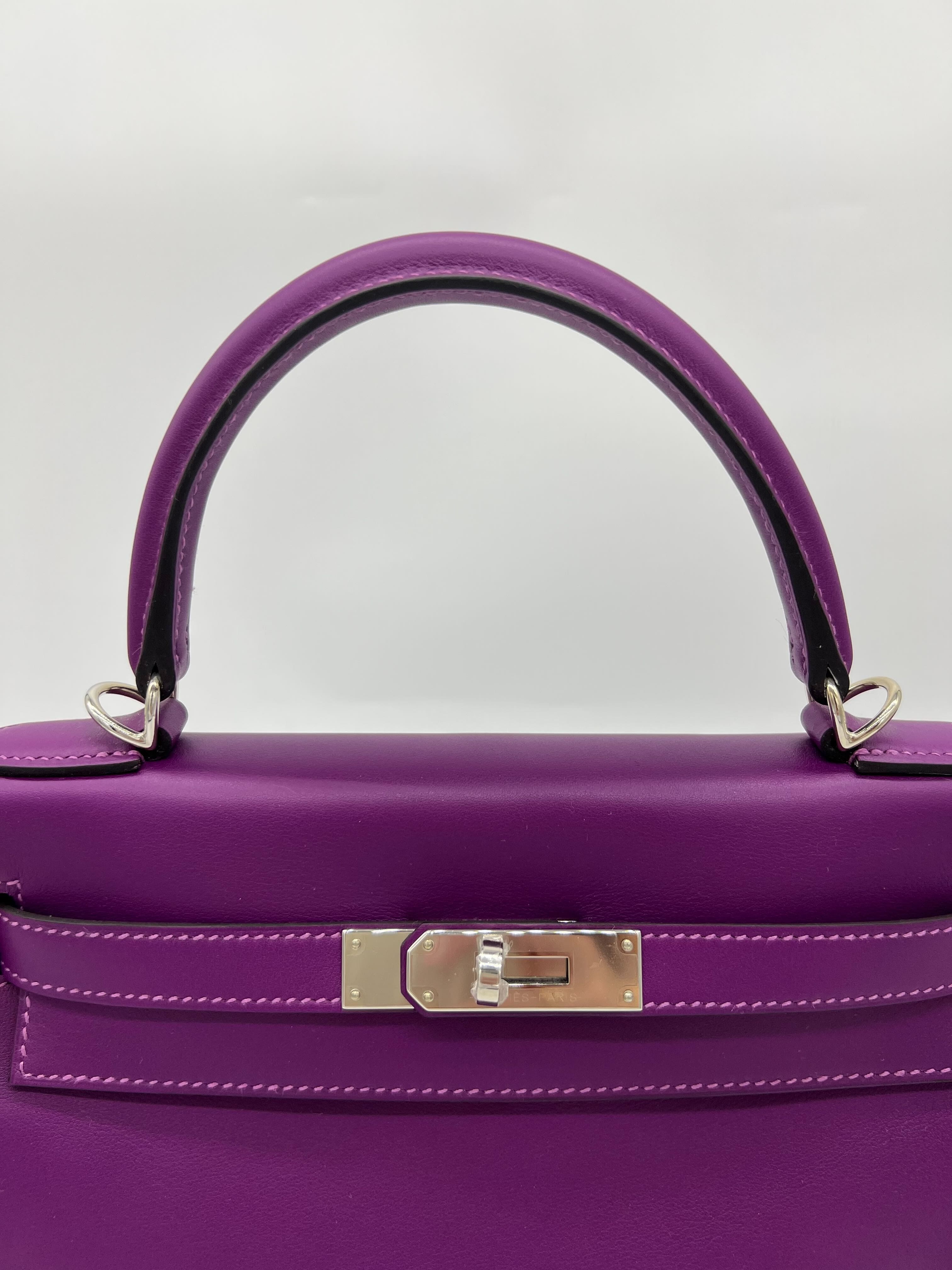 Hermès Kelly II Retourne 28 Veau Swift Anemone