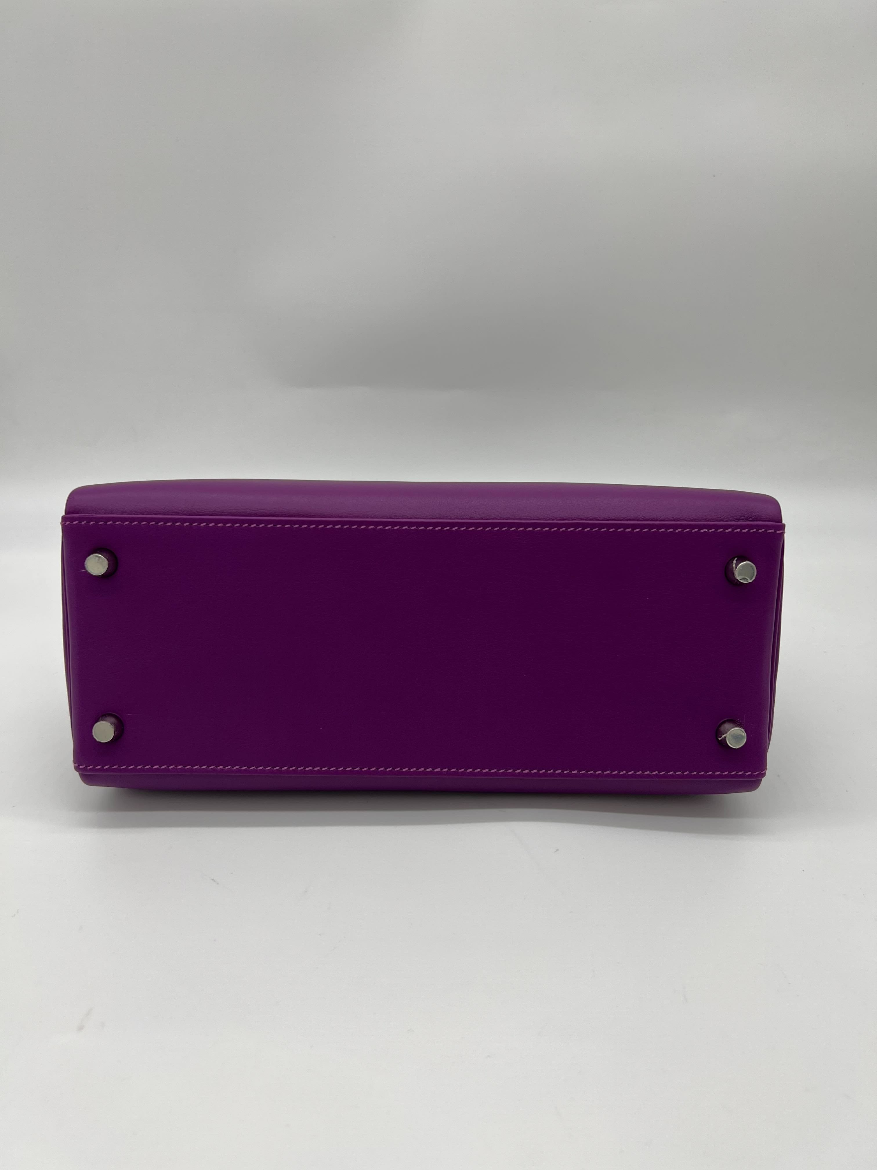 Hermès Kelly II Retourne 28 Veau Swift Anemone