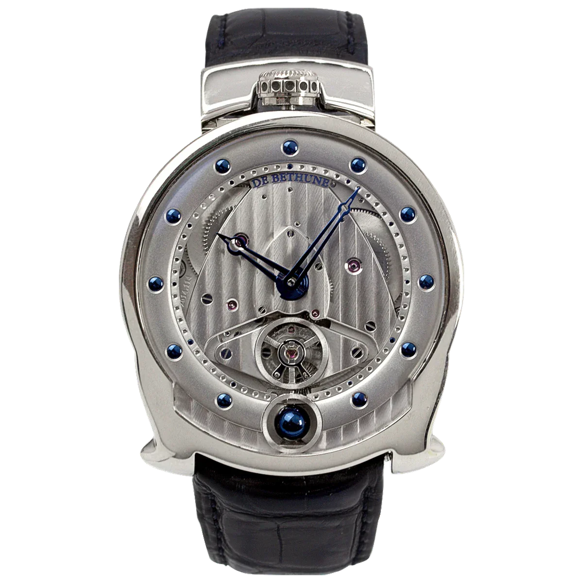 De Bethune DBS Moon Phase 18K White Gold Men's Watch - Premium Luxury Product