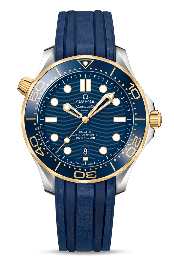 Omega Seamaster 300 Master Co-Axial Stainless Steel &amp; 18K Yellow Gold - Premium Luxury Product