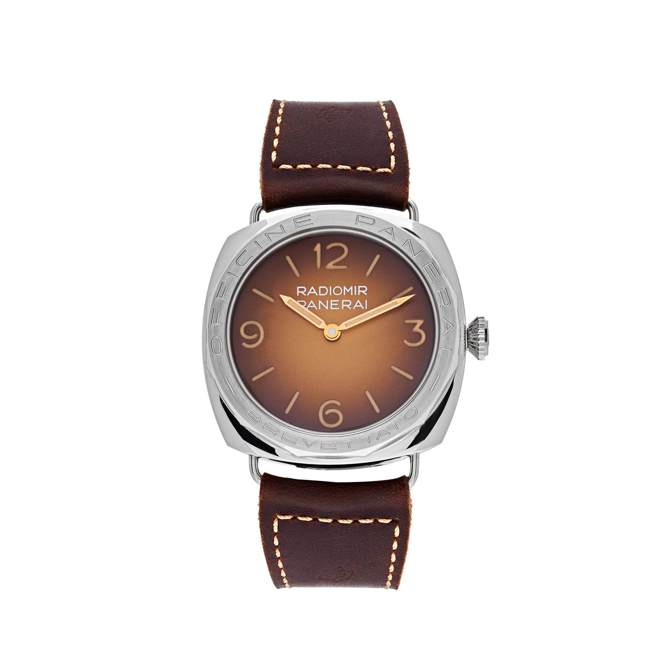 Panerai Radiomir 3 Days Acciaio Stainless Steel Brown Dial PAM00687
