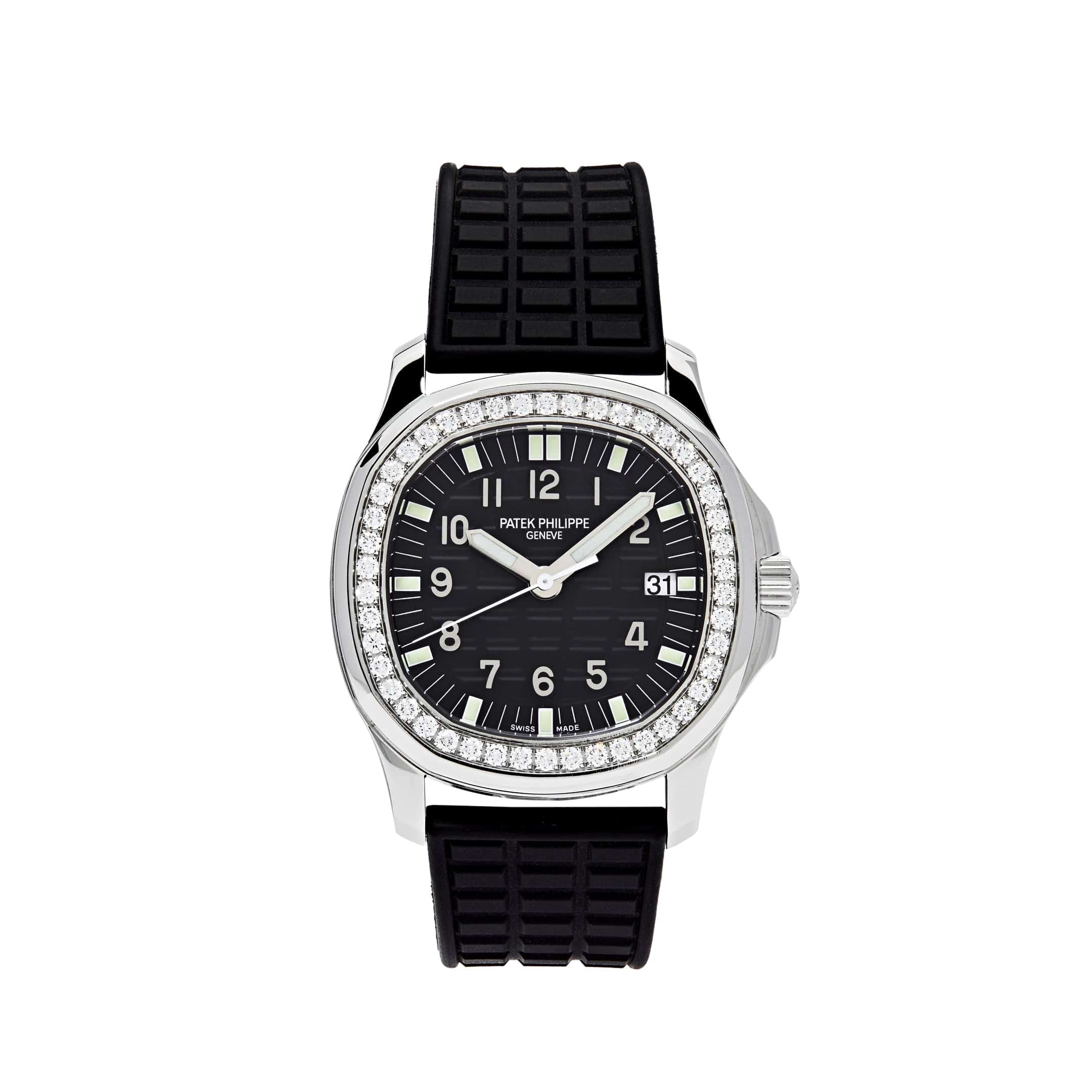 Patek Philippe Aquanaut 5067A-001 'Ladies' Stainless Steel Black Dial Diamond Bezel (2007)