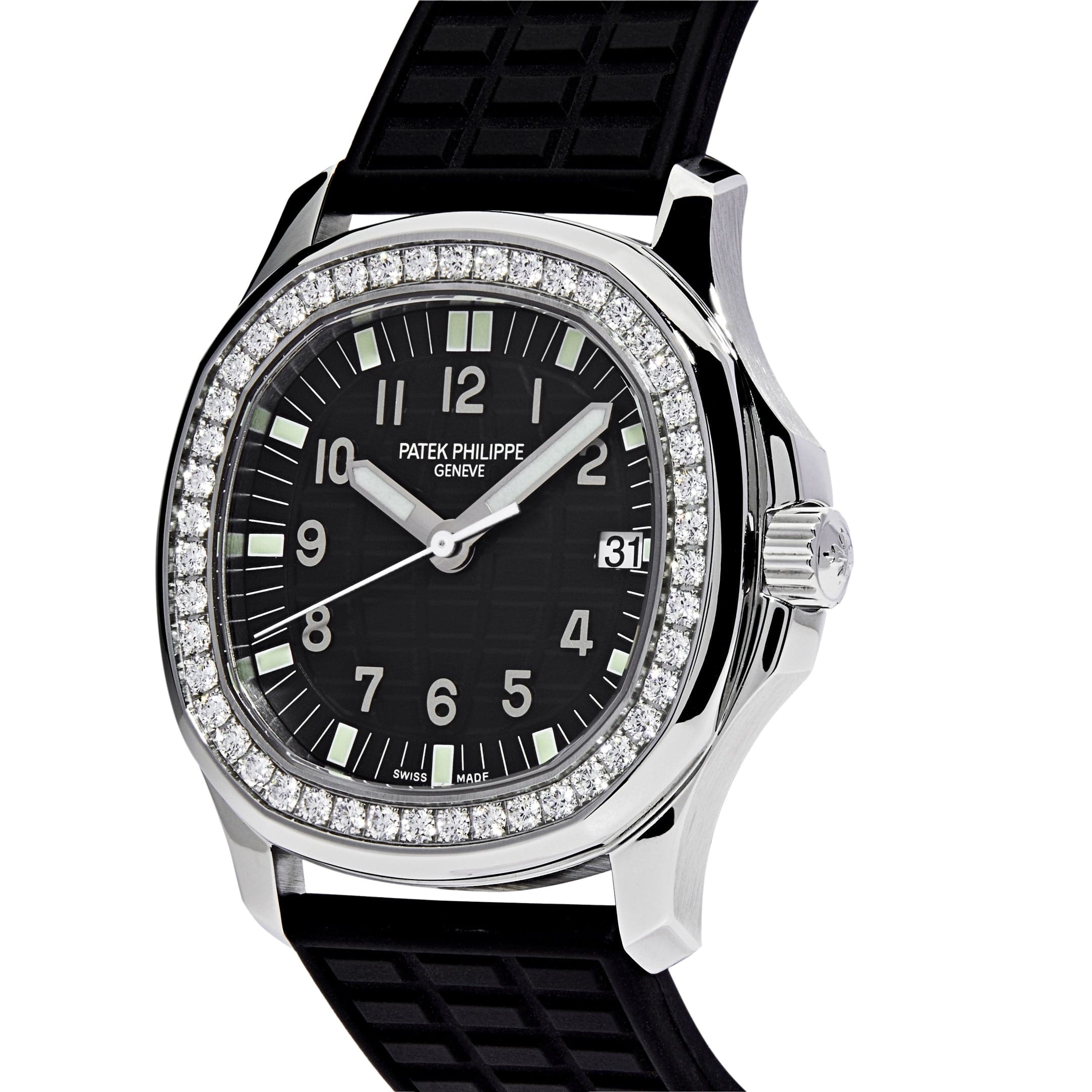 Patek Philippe Aquanaut 5067A-001 'Ladies' Stainless Steel Black Dial Diamond Bezel (2007)
