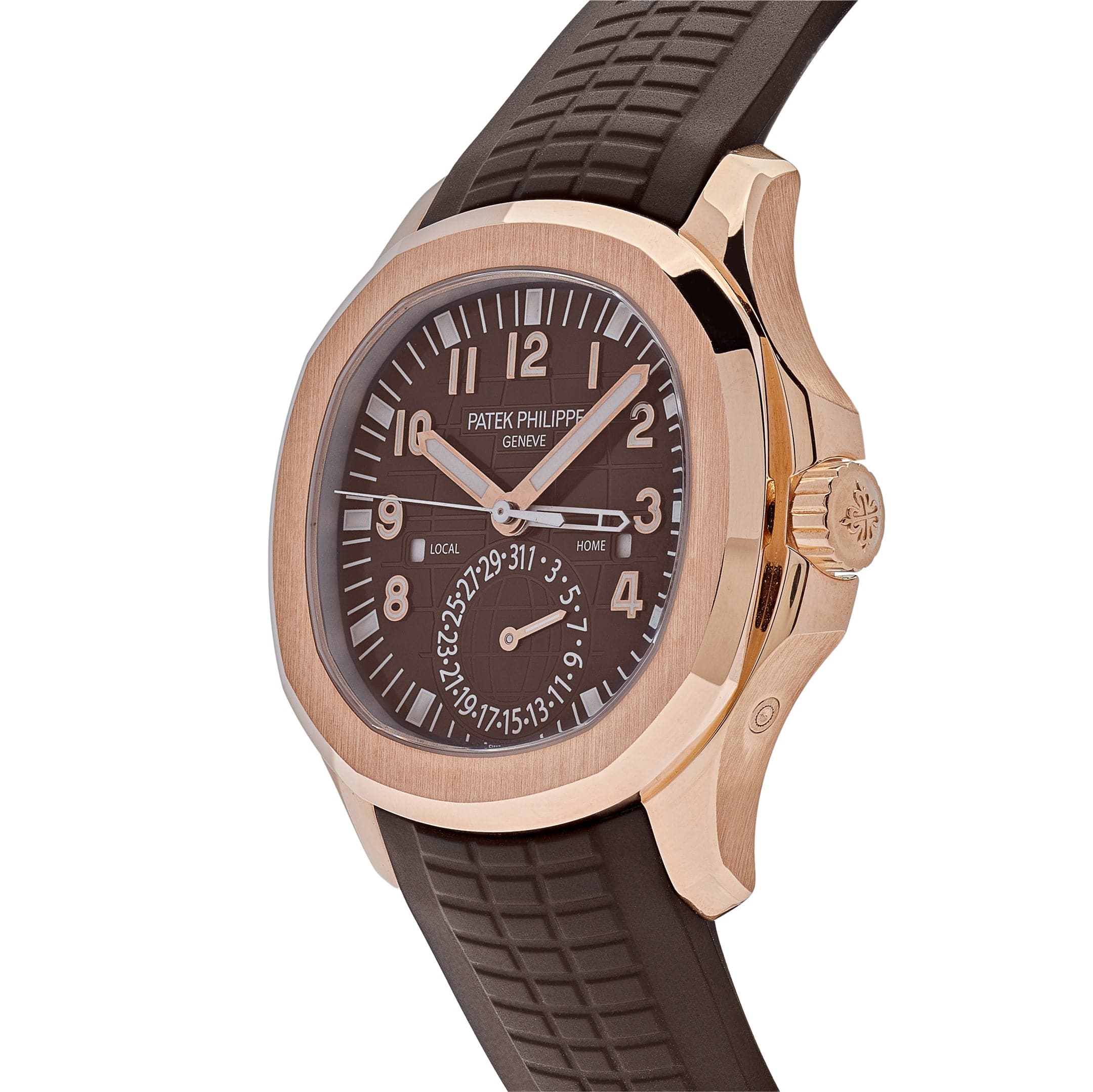 Patek Philippe Aquanaut 5164R-001 Travel Time Brown Dial Rose Gold (2024)