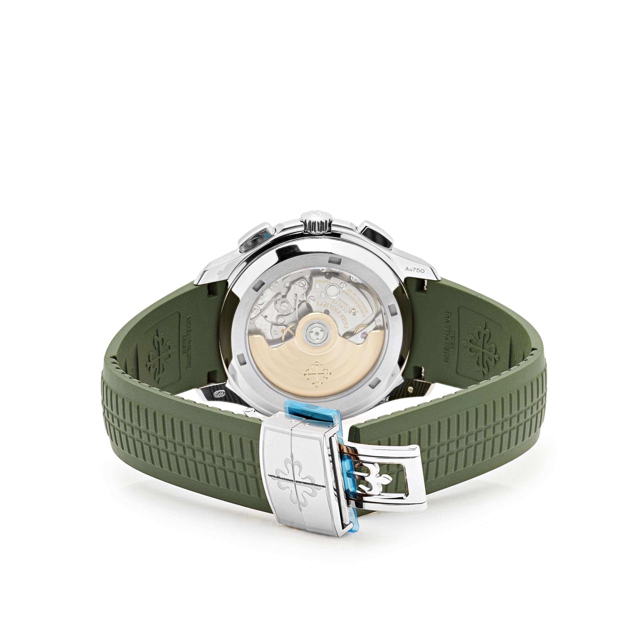 Patek Philippe Aquanaut 5968G-010 Chronograph White Gold Khaki Green Dial Uncut strap (2024)