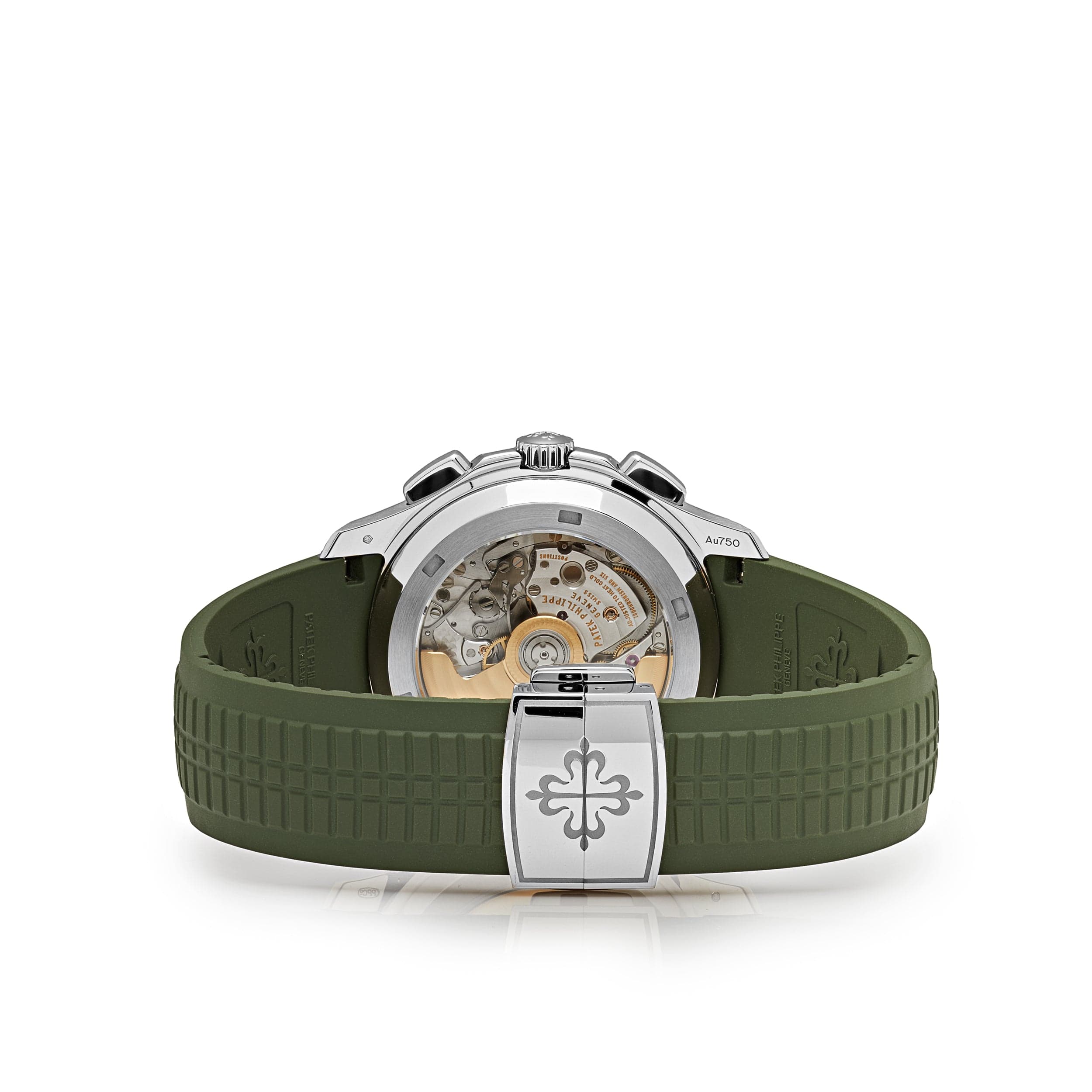 Patek Philippe Aquanaut 5968G-010 Chronograph White Gold Khaki Green Dial (2024)