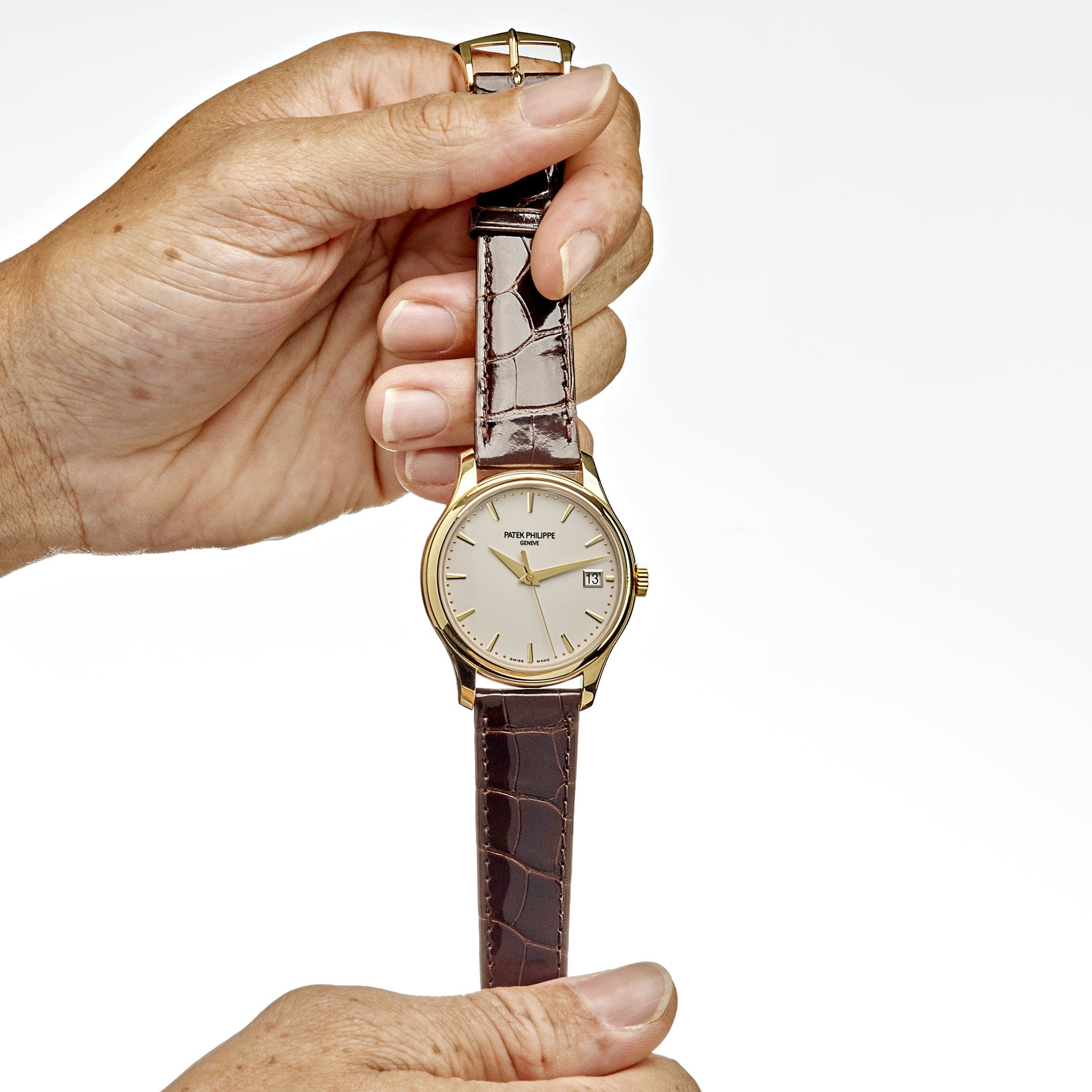 Patek Philippe Calatrava 5227J-001  Yellow Gold Lacquered Ivory Dial