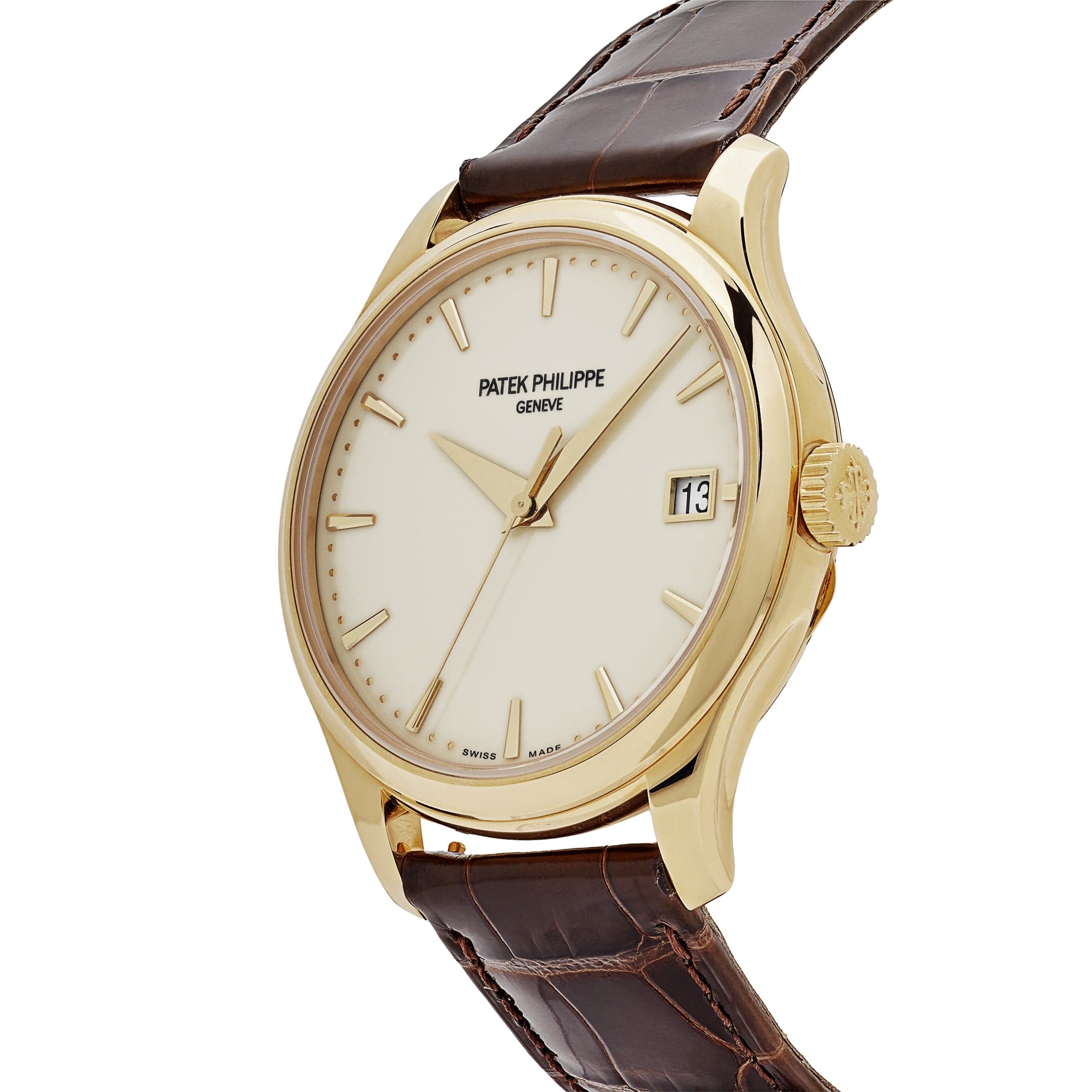 Patek Philippe Calatrava 5227J-001  Yellow Gold Lacquered Ivory Dial