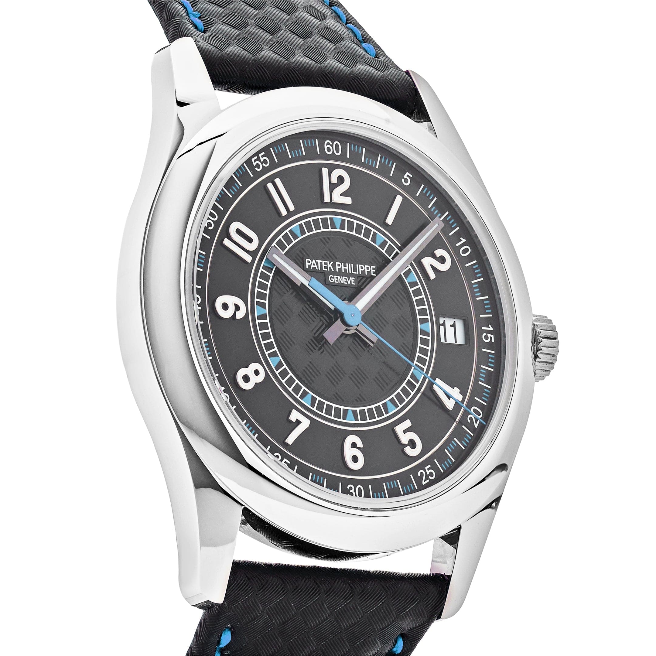 Patek Philippe Calatrava 6007G-011 White Gold Blue Accents