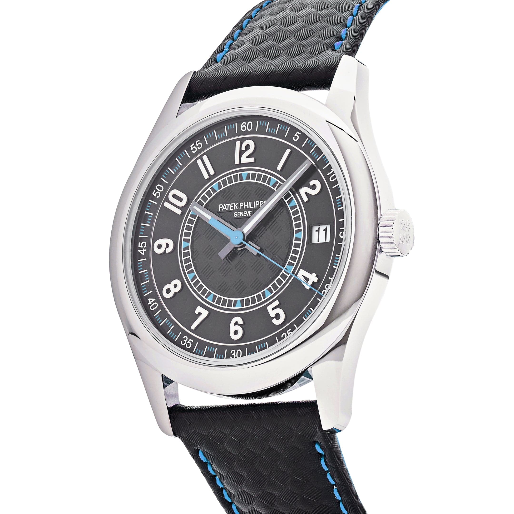 Patek Philippe Calatrava 6007G-011 White Gold Blue Accents