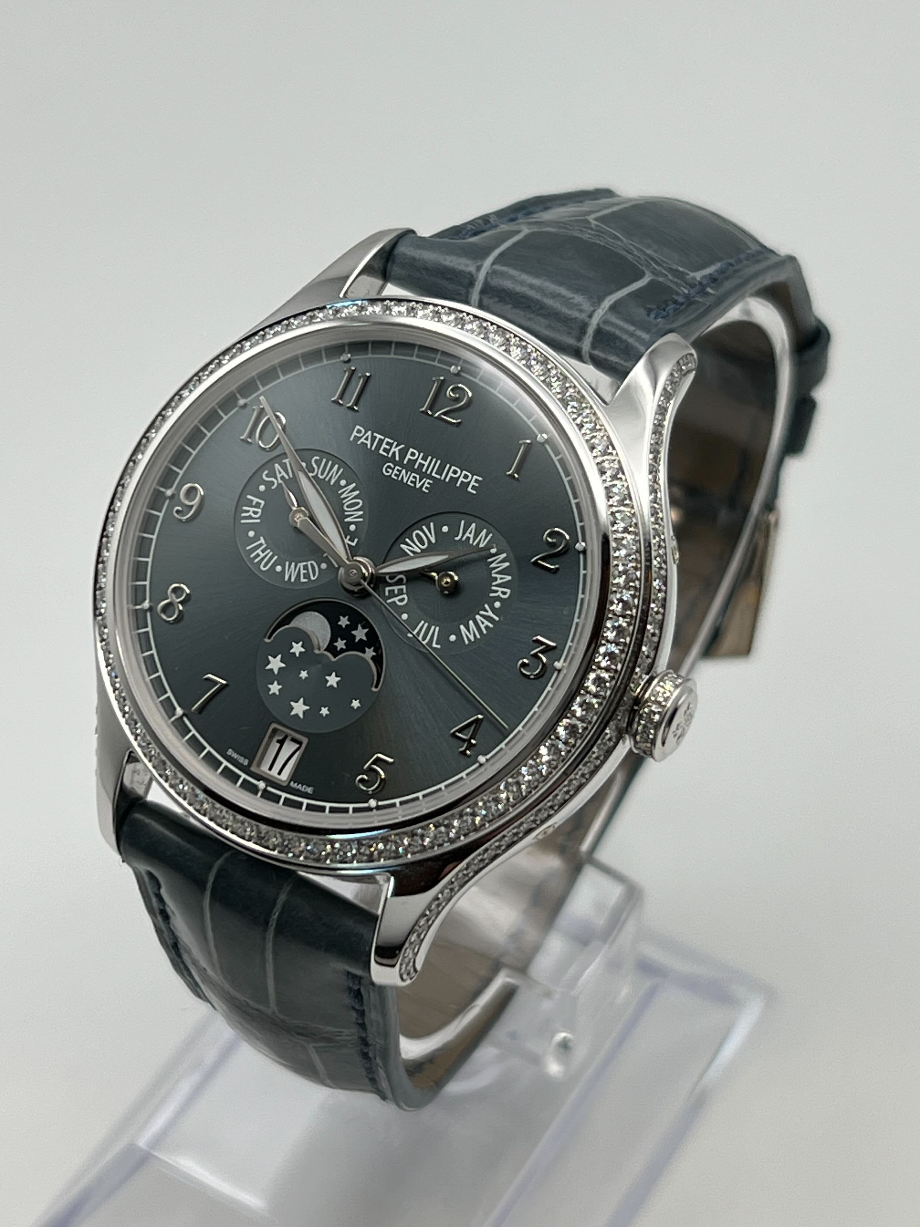 Patek Philippe Complications 4947G-001 Annual Calendar White Gold Blue Dial