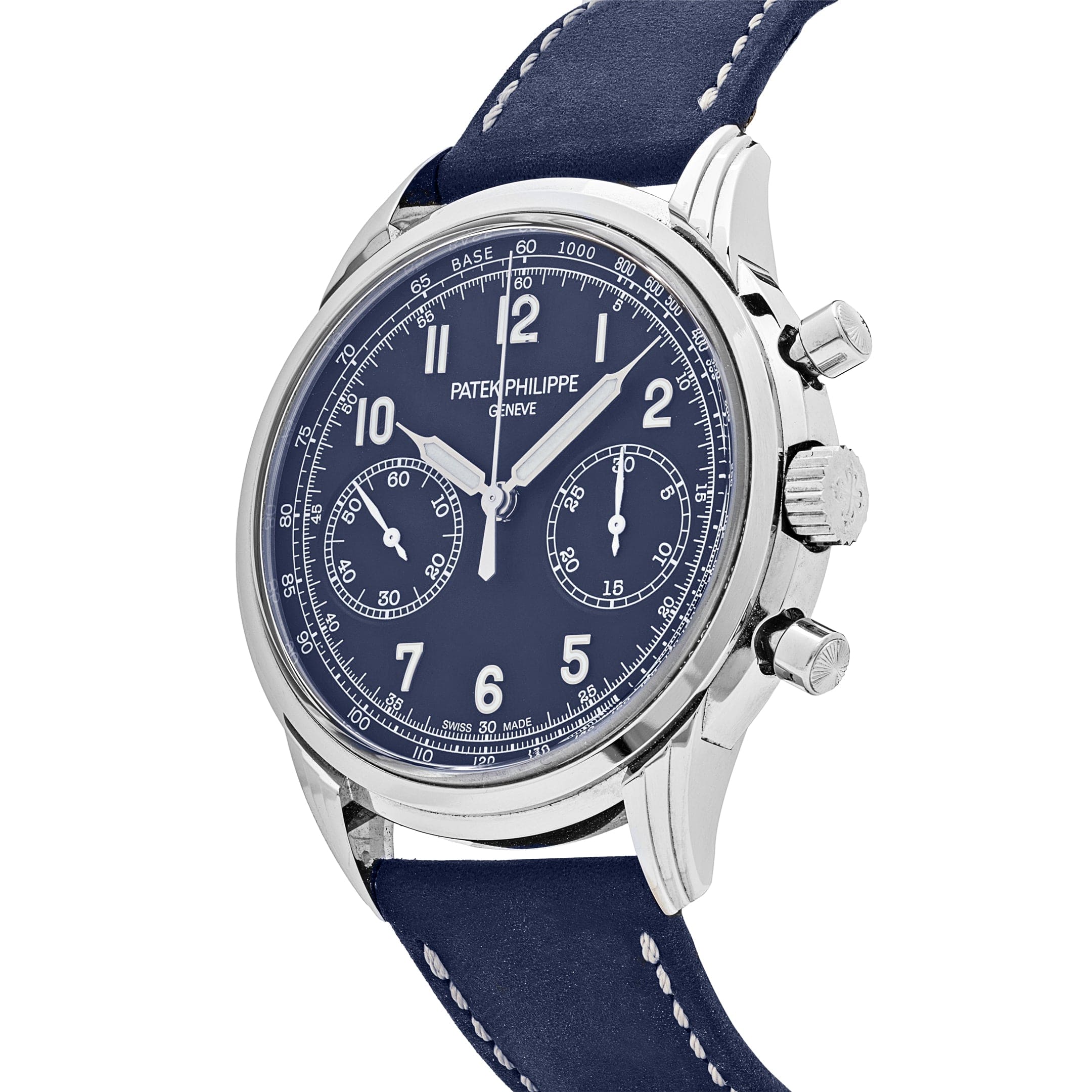 Patek Philippe Complications 5172G-001 Chronograph White Gold Blue Dial