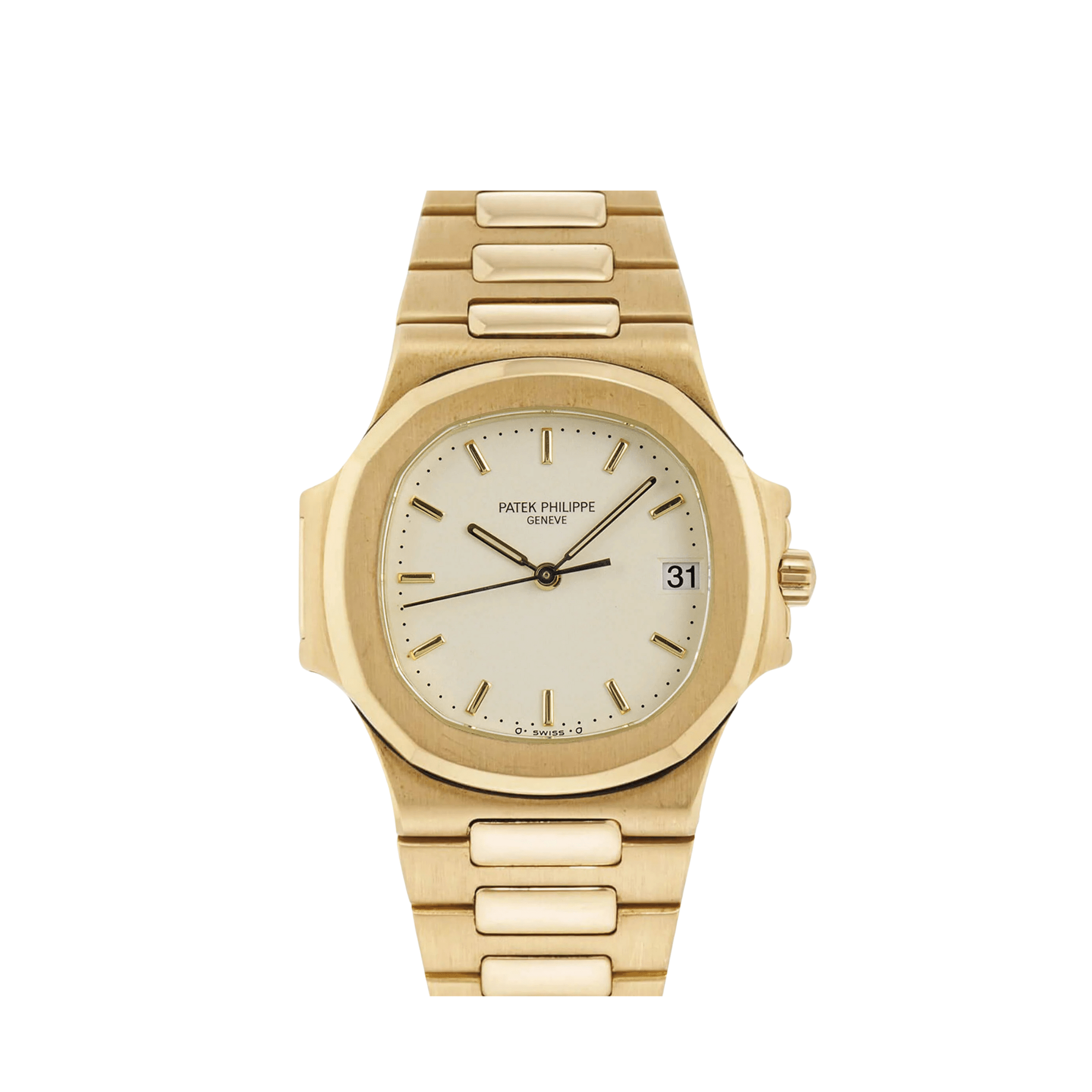 Patek Philippe Nautilus 3800/1J-001 Yellow Gold White Dial