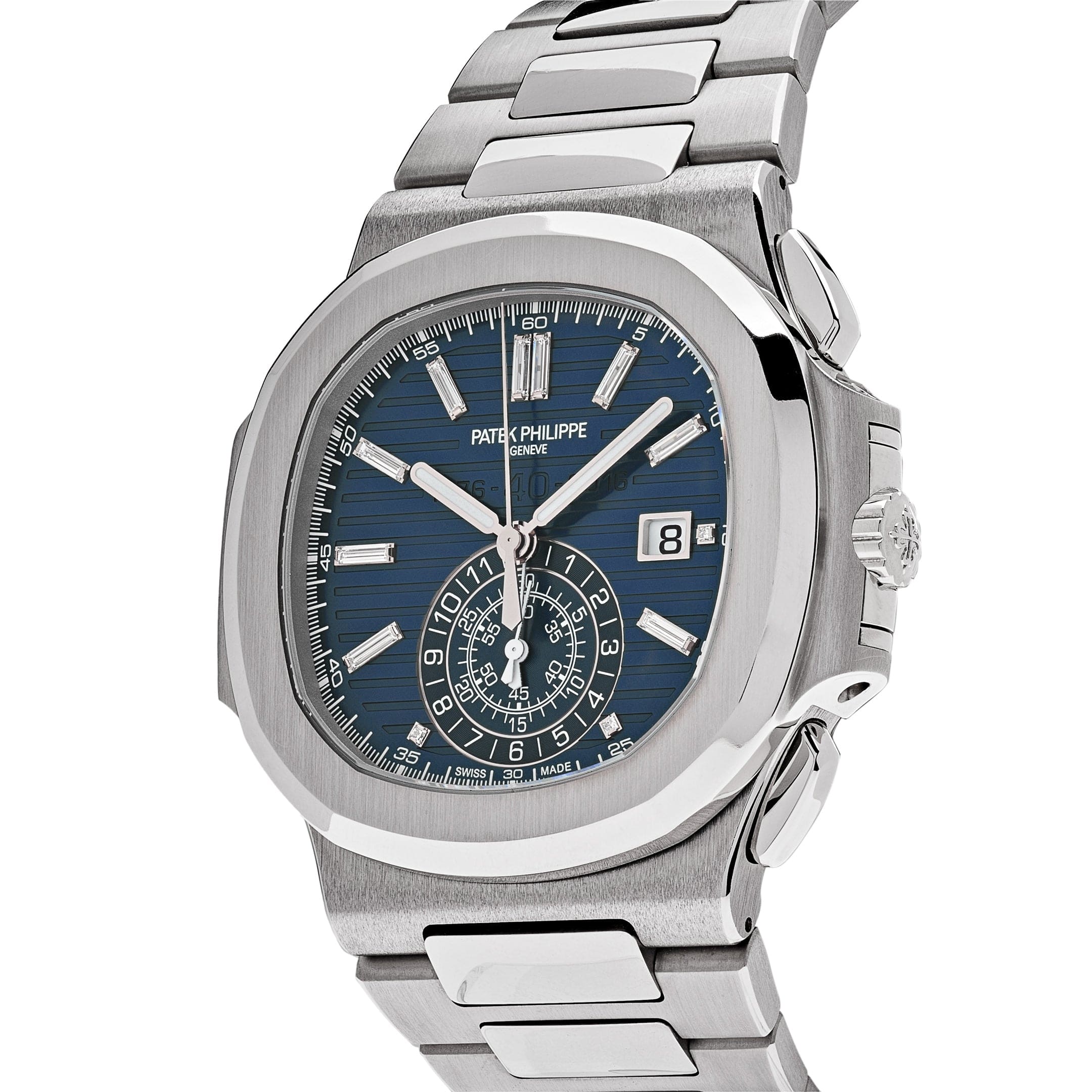 Patek Philippe Nautilus 5976/1G-001 '40th Anniversary' Chronograph White Gold Blue Diamond Dial Limited Edition (2017)