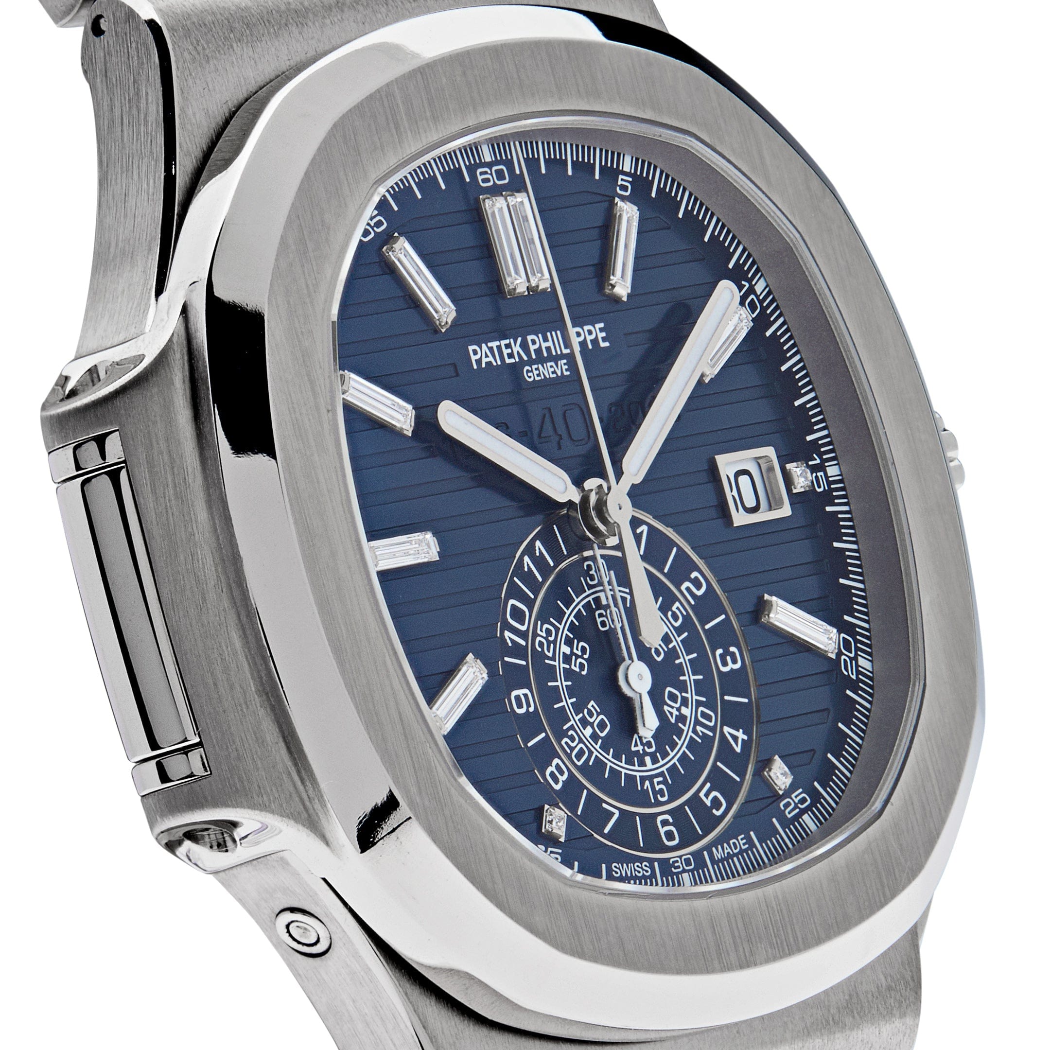 Patek Philippe Nautilus 5976/1G-001 '40th Anniversary' Chronograph White Gold Blue Diamond Dial Limited Edition (2018)