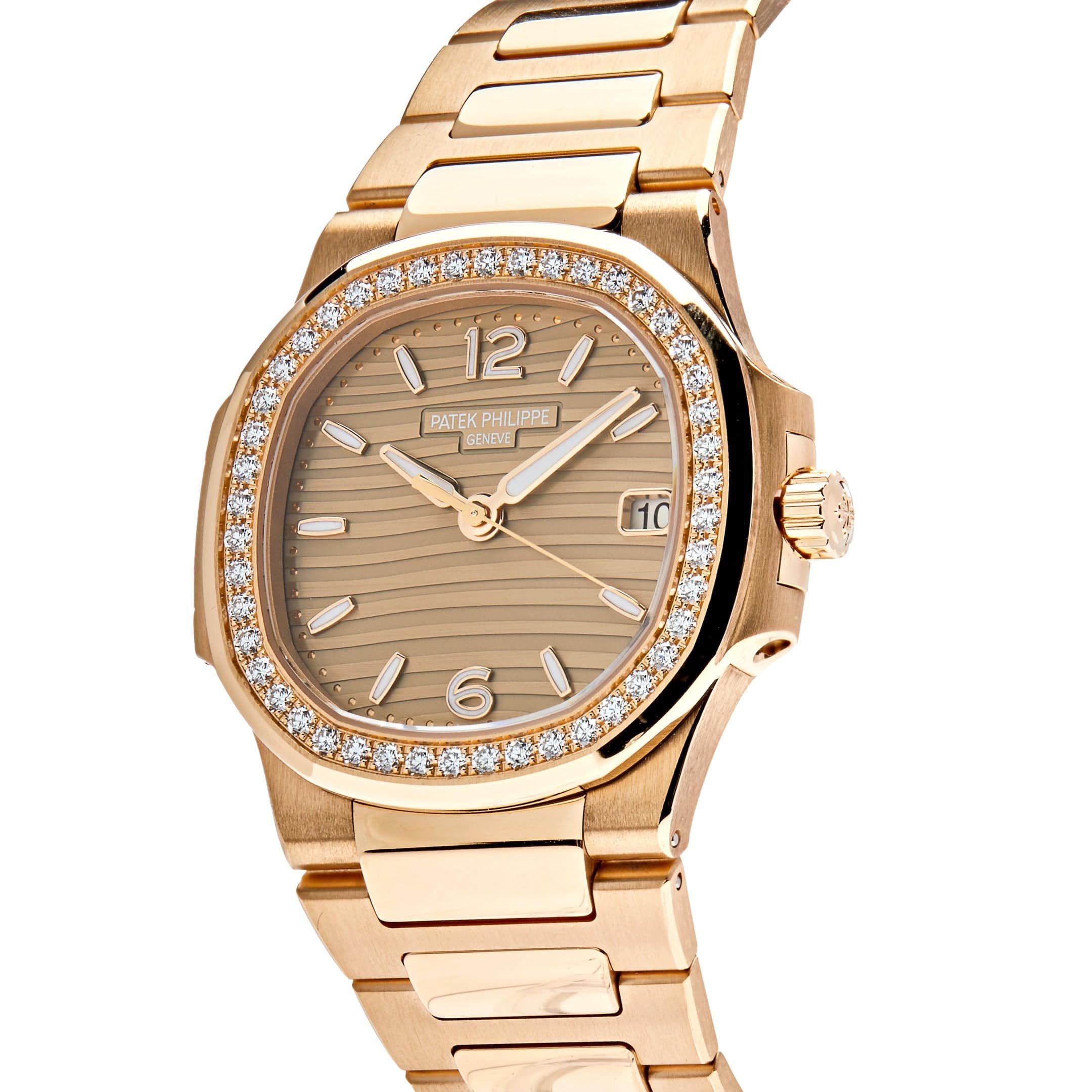 Patek Philippe Nautilus 7010/1R-012 'Ladies' Quartz Rose Gold Diamond Bezel (2023)