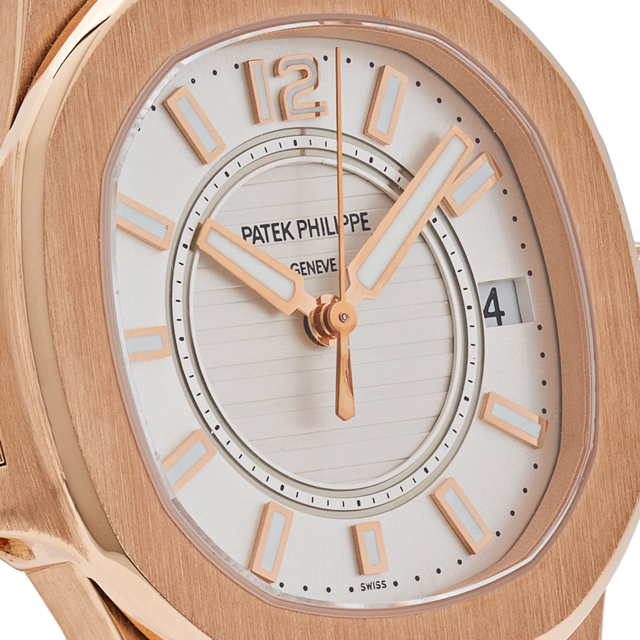 Patek Philippe Nautilus 7011/1R-001 Rose Gold Silver Dial (2014)