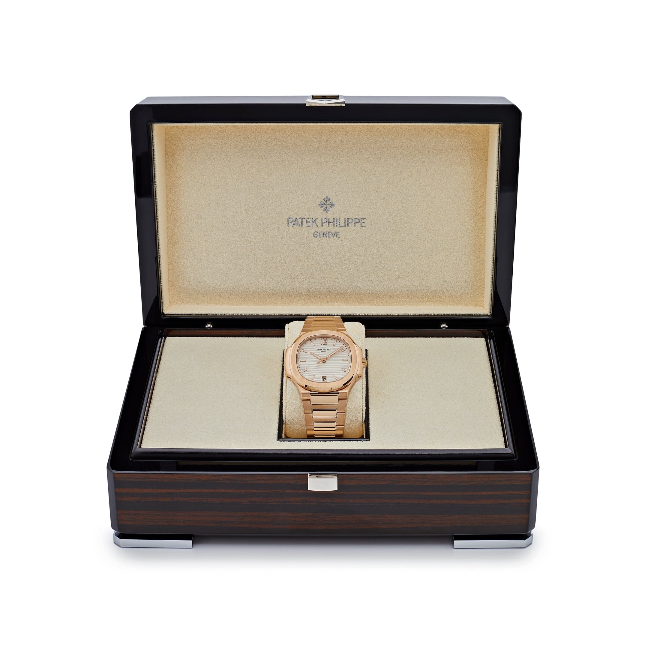 Patek Philippe Nautilus 7118/1R-001 'Ladies' Automatic Rose Gold Silvery Opaline Dial (2023)