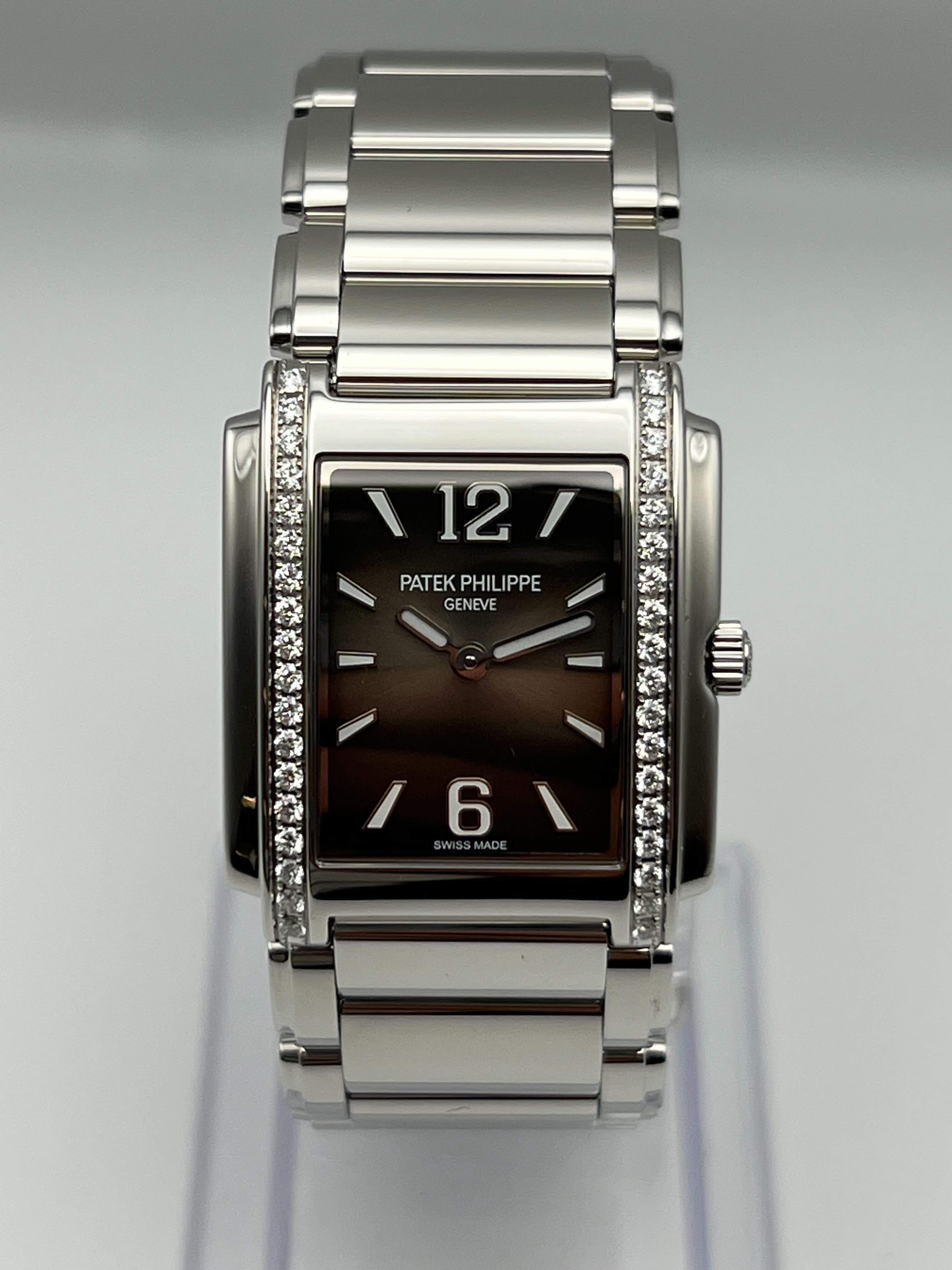 Patek Philippe Twenty-4 'Ladies' 4910/1200A-010 Quartz Stainless Steel Gray Dial Diamond (2023)