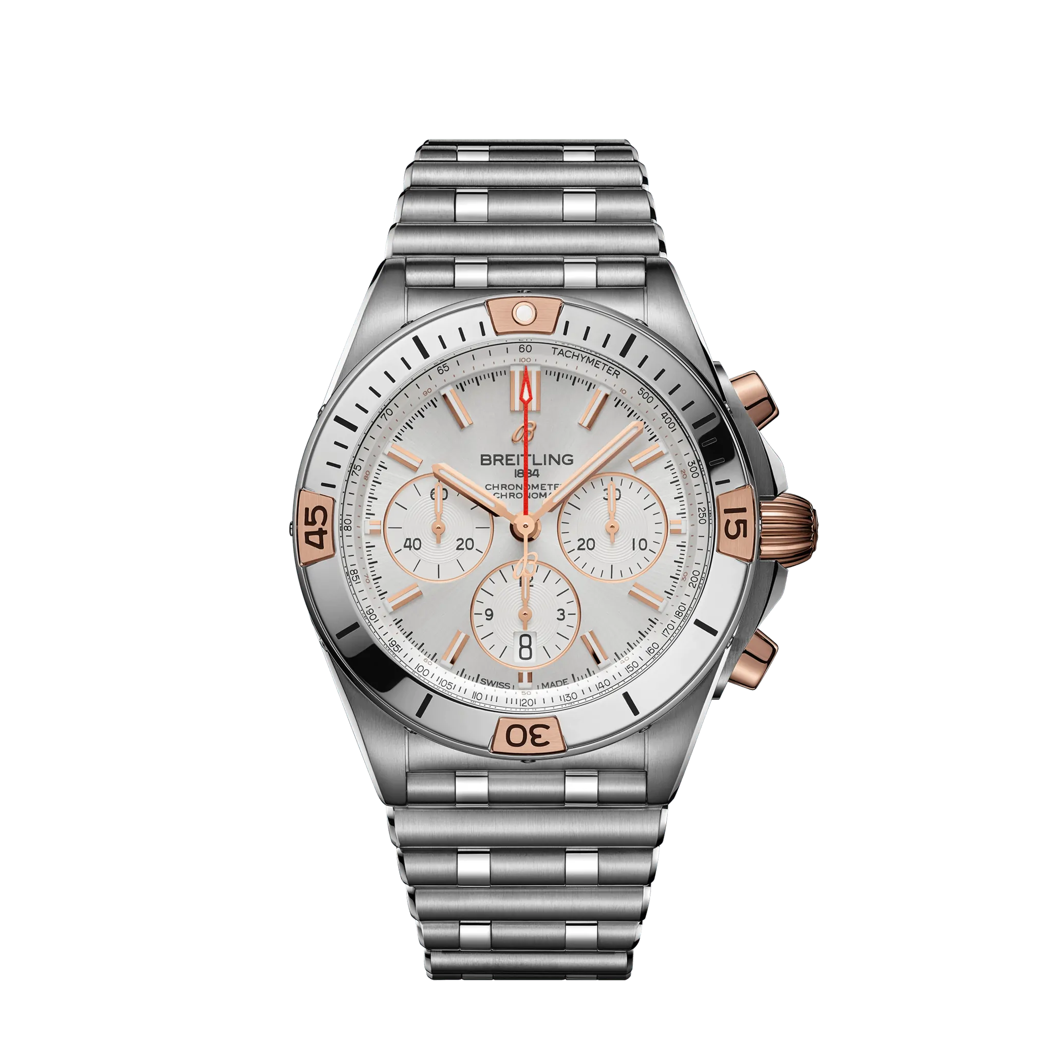 Breitling Chronomat B01 42 18K Red Gold & Stainless Steel Men's Watch - Premium Luxury Product