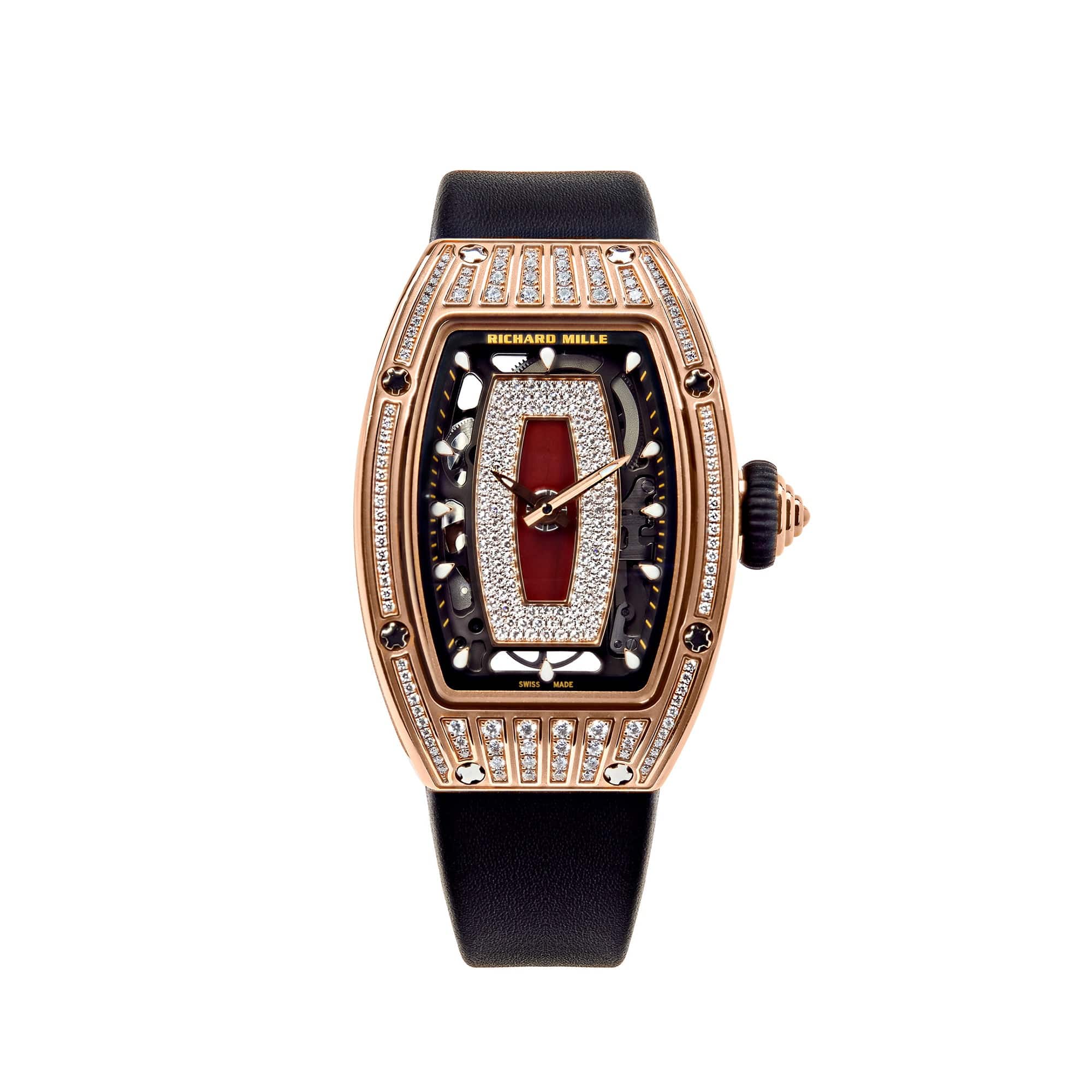 Richard Mille RM 07-01 Ladies' Rose Gold Diamond Set Jasper Dial