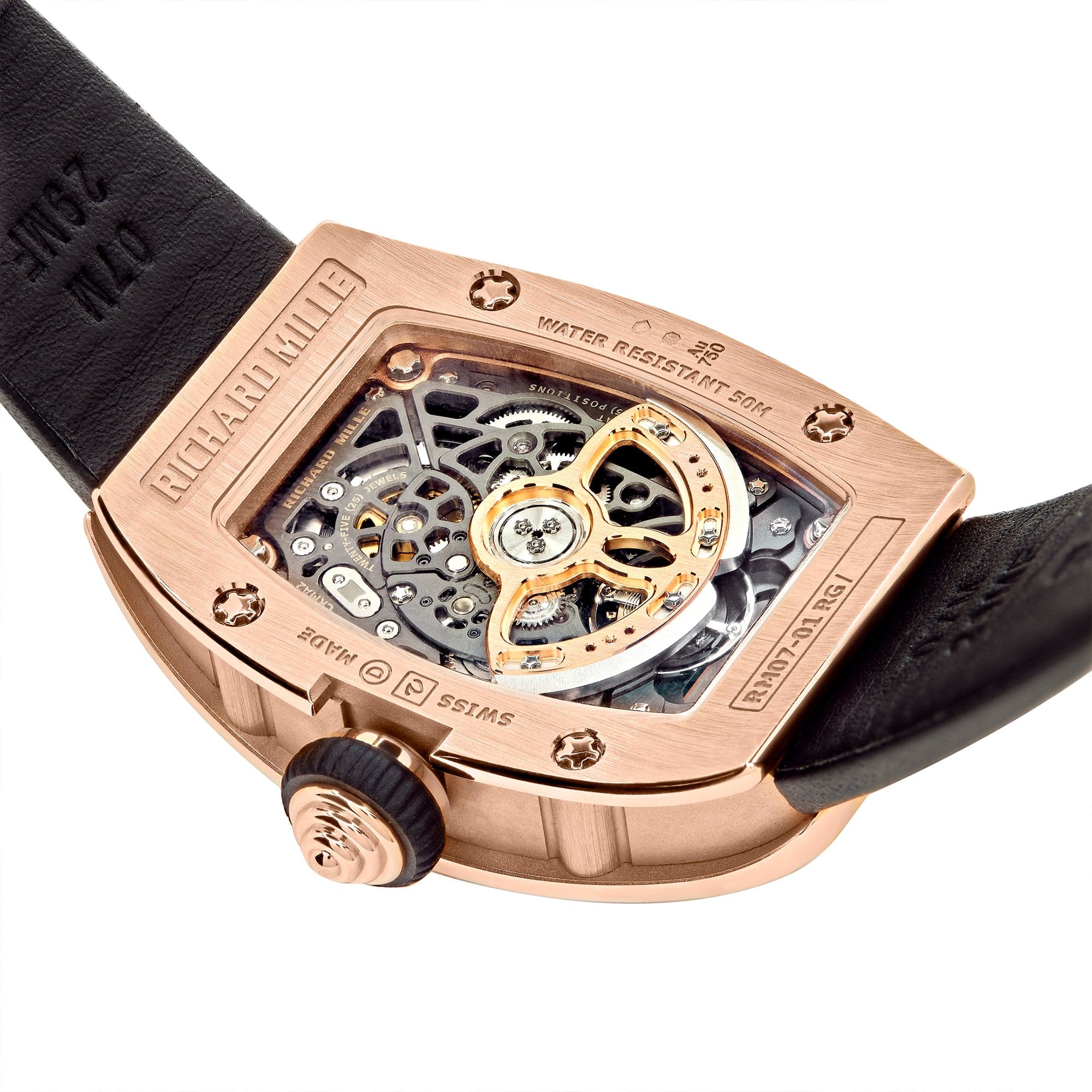 Richard Mille RM 07-01 Ladies' Rose Gold Diamond Set Jasper Dial