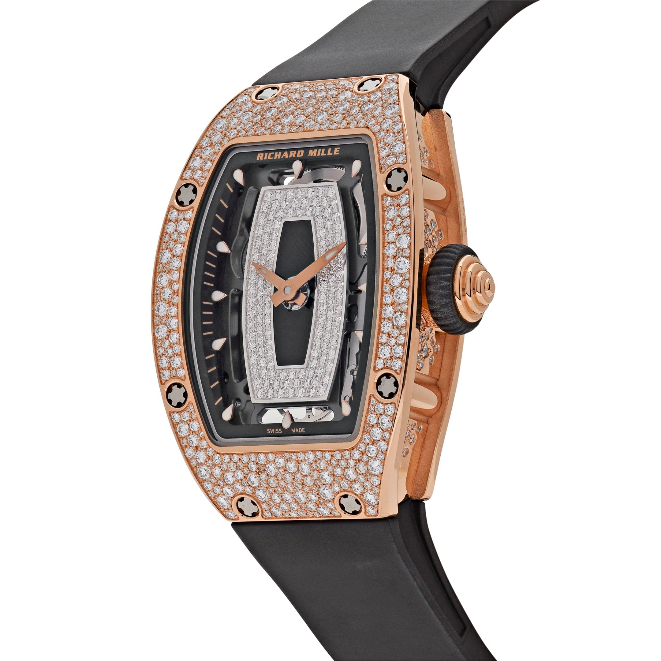 Richard Mille RM 07-01 Rose Gold Onyx Snow Diamond Set