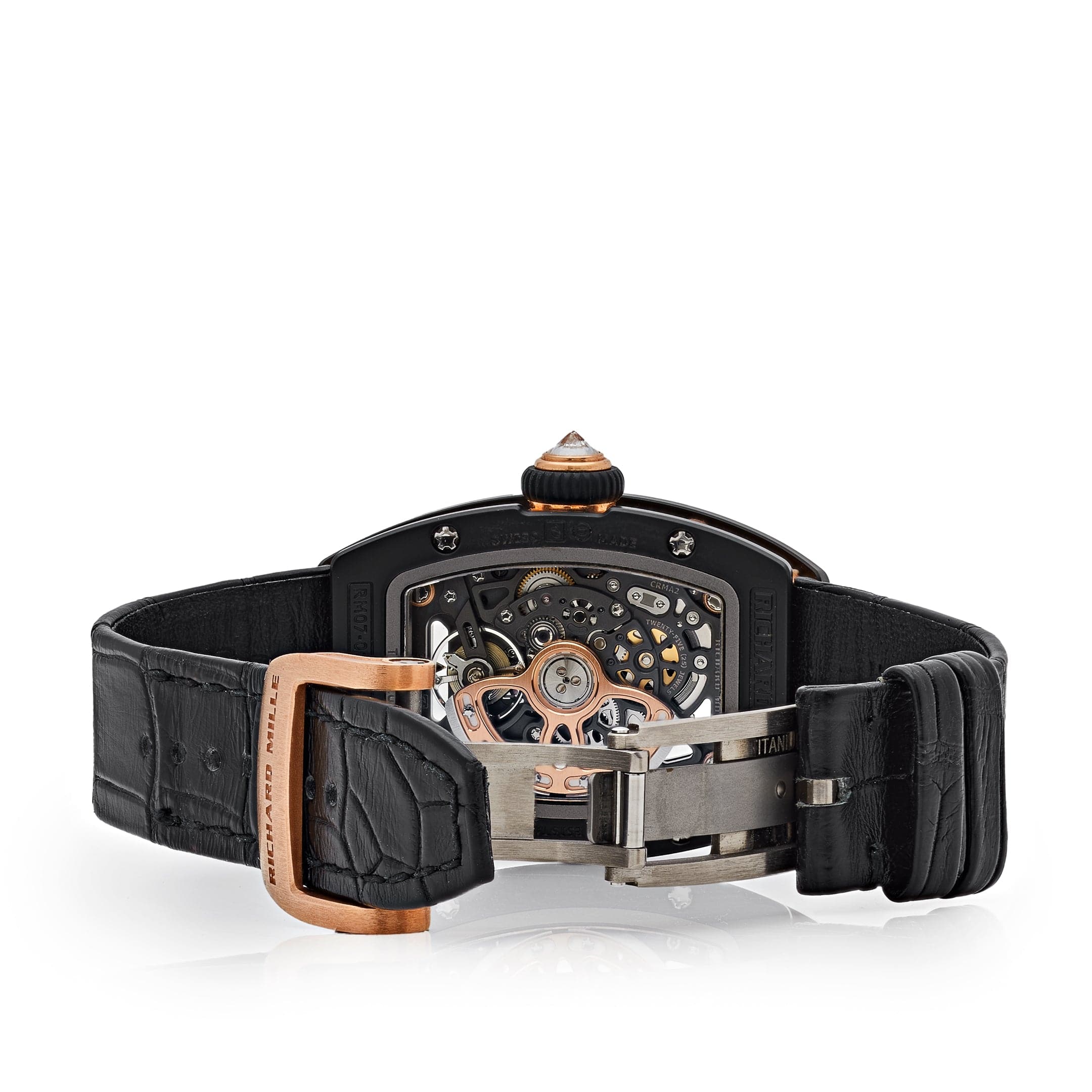 Richard Mille RM 07-01 Black Ceramic Black Lips Diamond Bezel