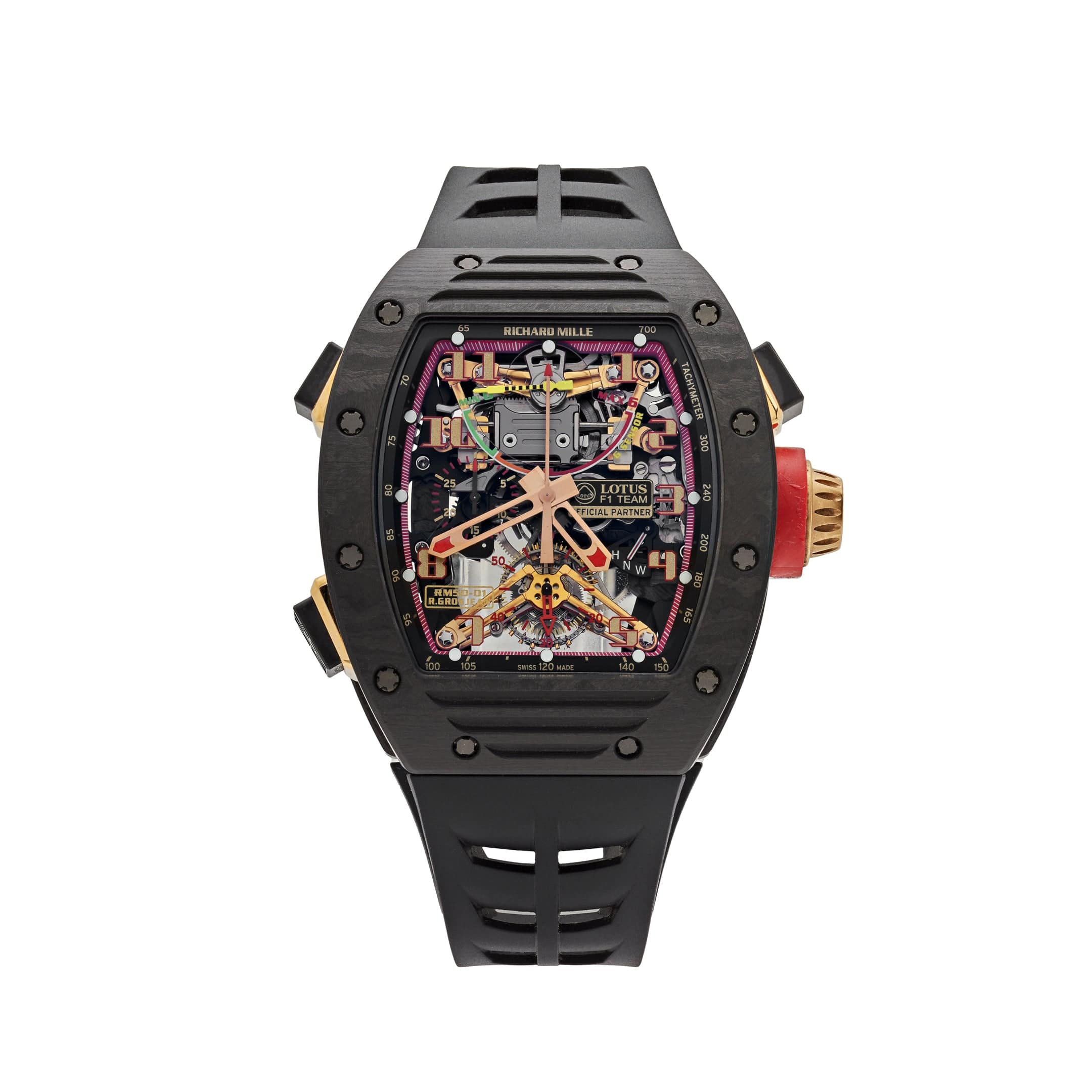 Richard Mille RM 50-01 'Romain Grosjean Lotus F1 G-Sensor' Tourbillon Carbon-NTPT Limited Edition