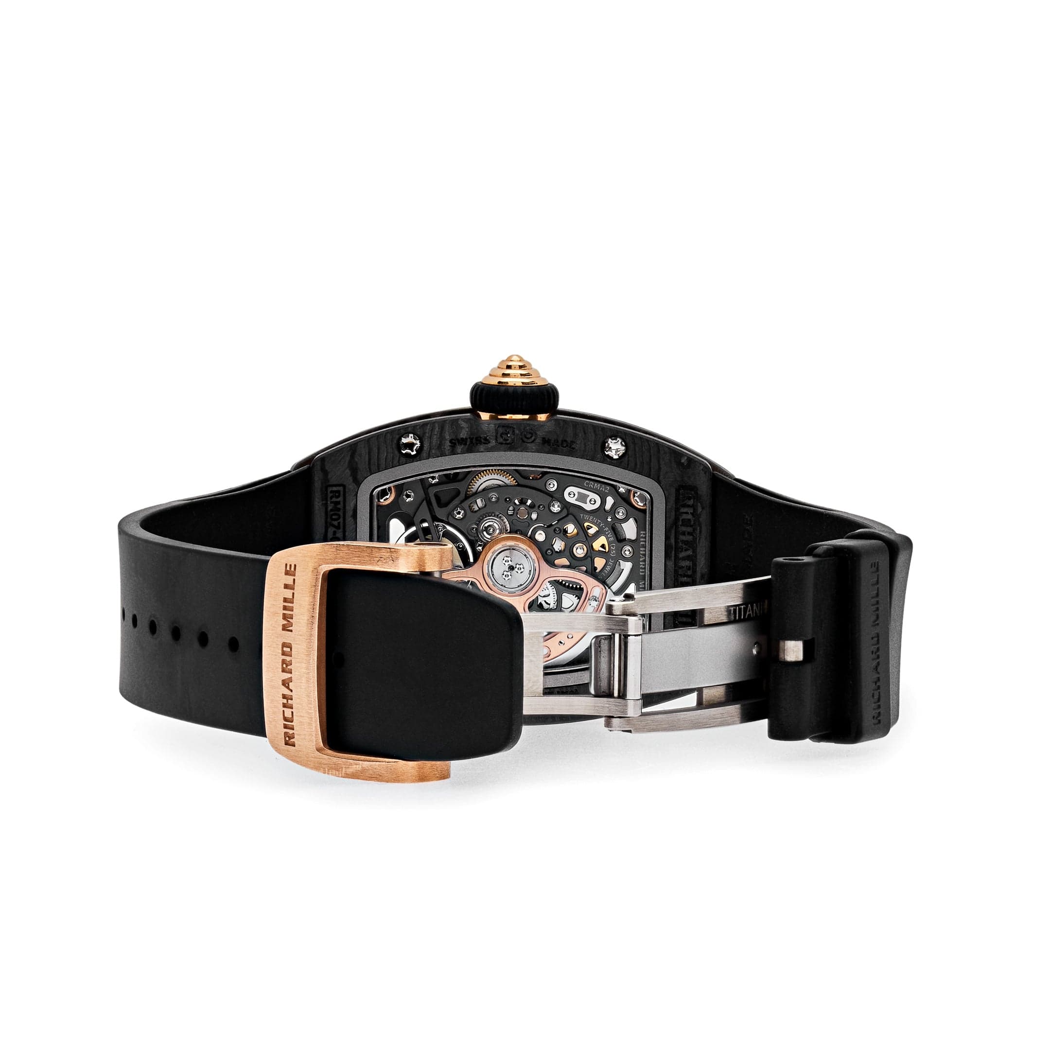 Richard Mille RM 07-01 Rose Gold Carbon-TPT Diamond Bezel