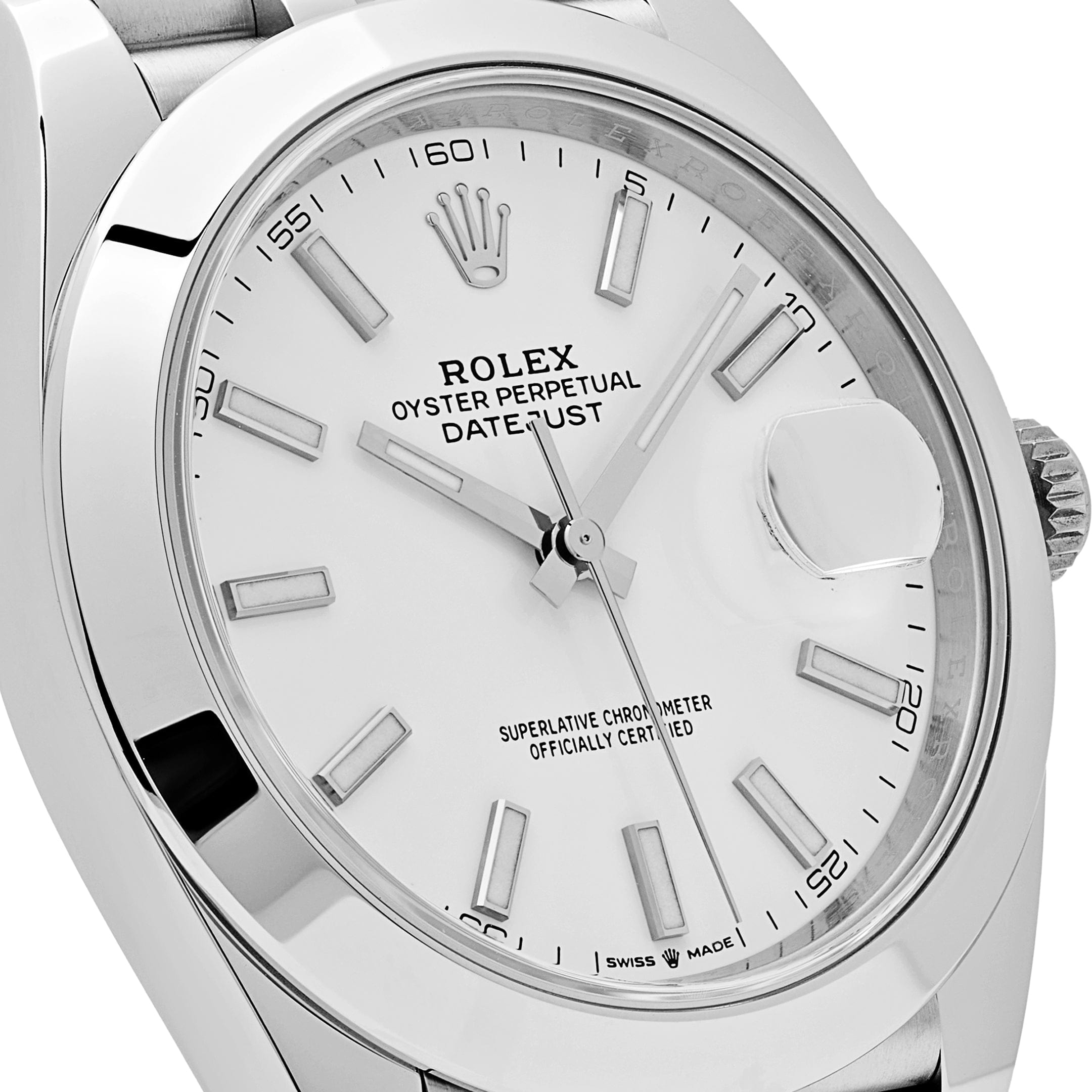 Rolex Datejust 126300 Stainless Steel Stick White Dial Jubilee (2024)