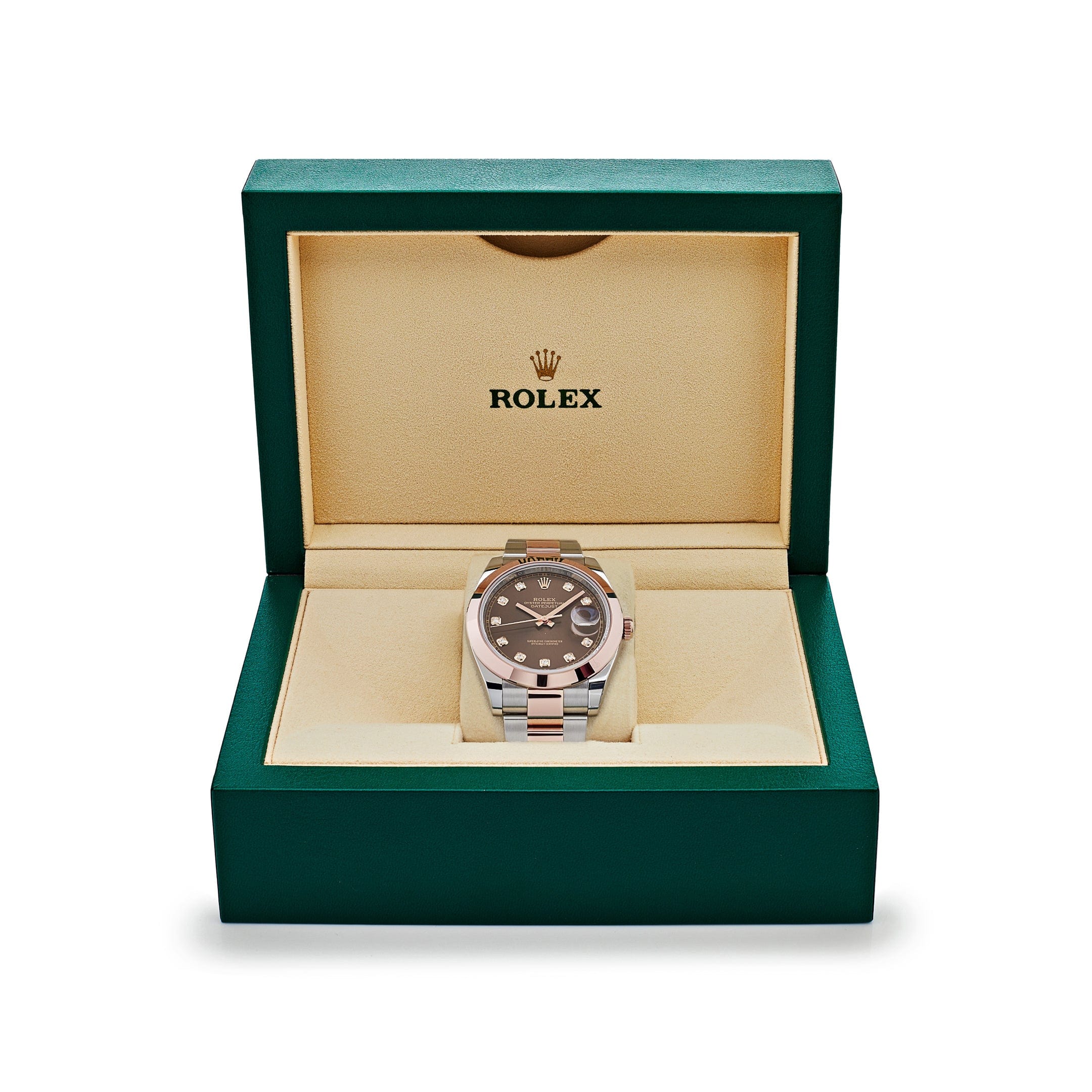 Rolex Datejust 126301 Rose Gold Stainless Steel Chocolate Diamond Dial (2023)